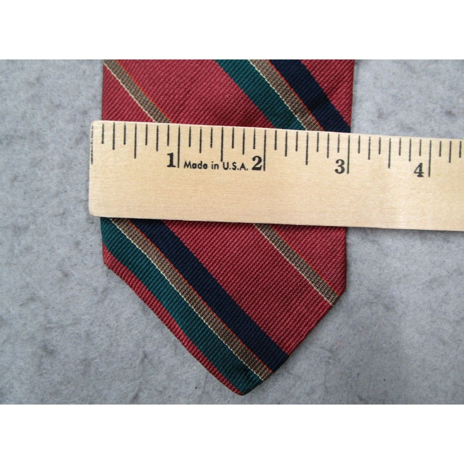Brooks Brothers VINTAGE Brooks Brothers Makers Men's Red Silk Neck Tie - Classic 57"-60" - 3" Width - Made in USA - Floral Pattern - Preppy Retro Size ONE SIZE - 4 Thumbnail