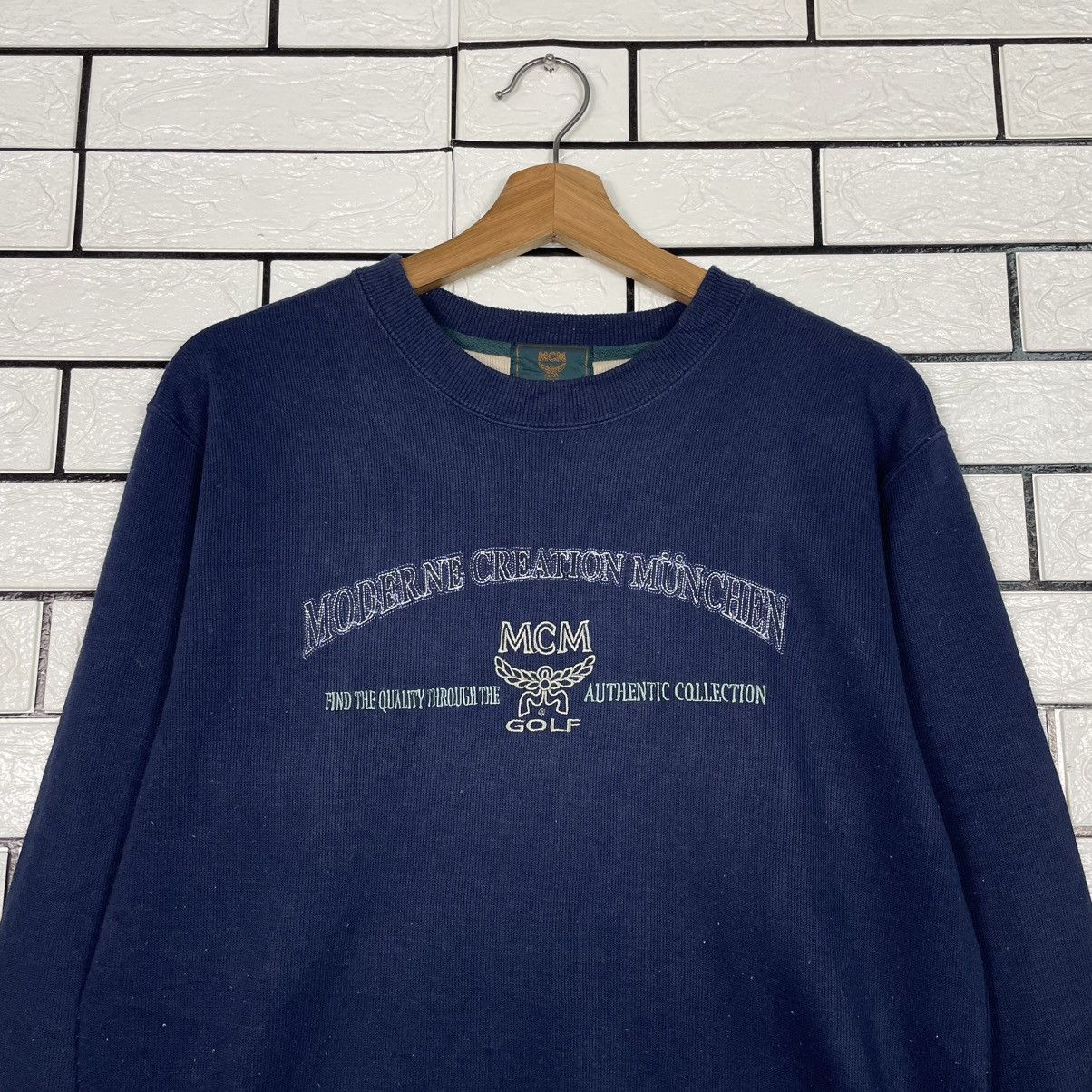 MCM MCM Golf Big Logo Sweatshirt Size US M / EU 48-50 / 2 - 2 Thumbnail