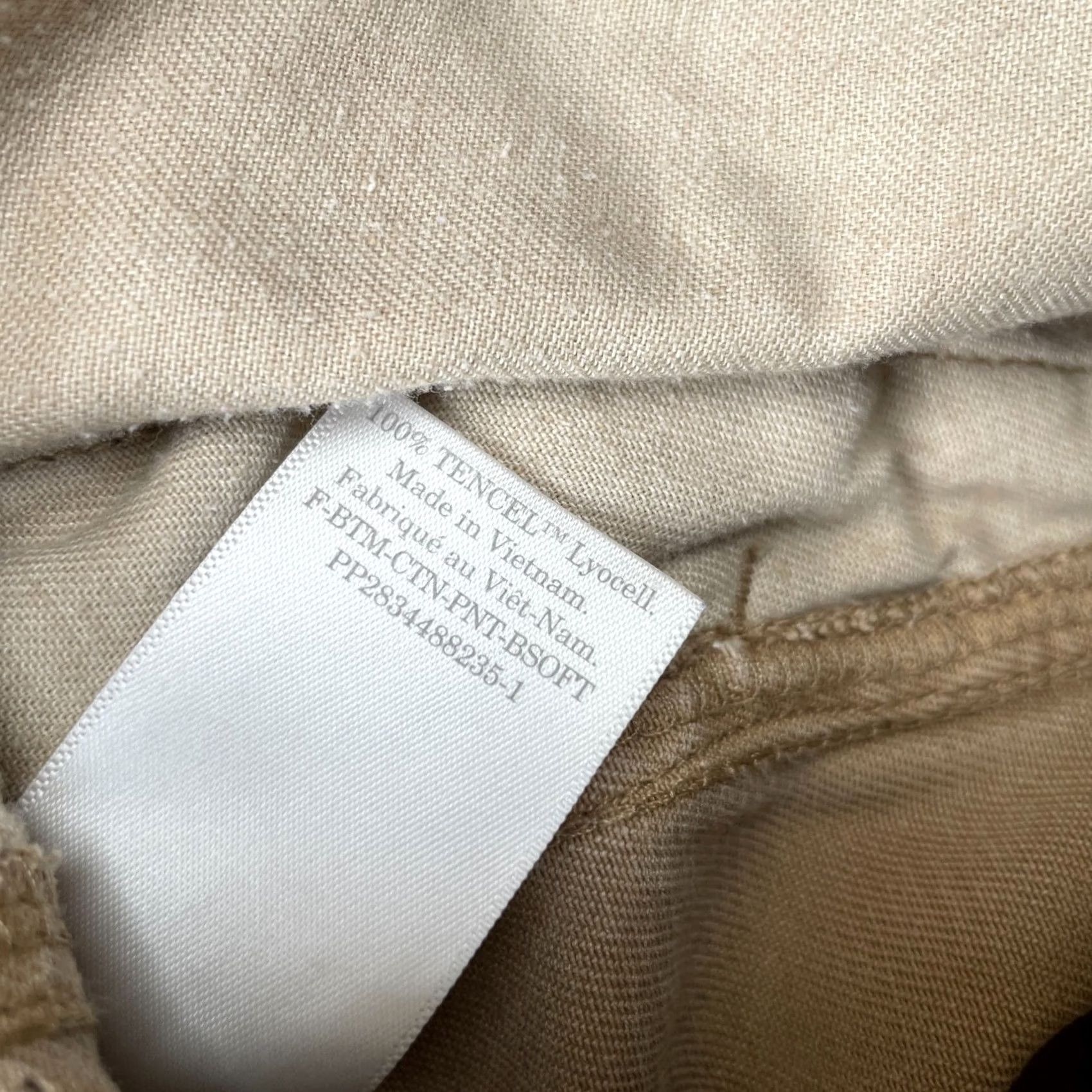 Everlane Everlane Womens Beige Chino Pants Tapered Leg Resort Casual Baggy 00 Size 26" / US 2 / IT 38 - 4 Thumbnail