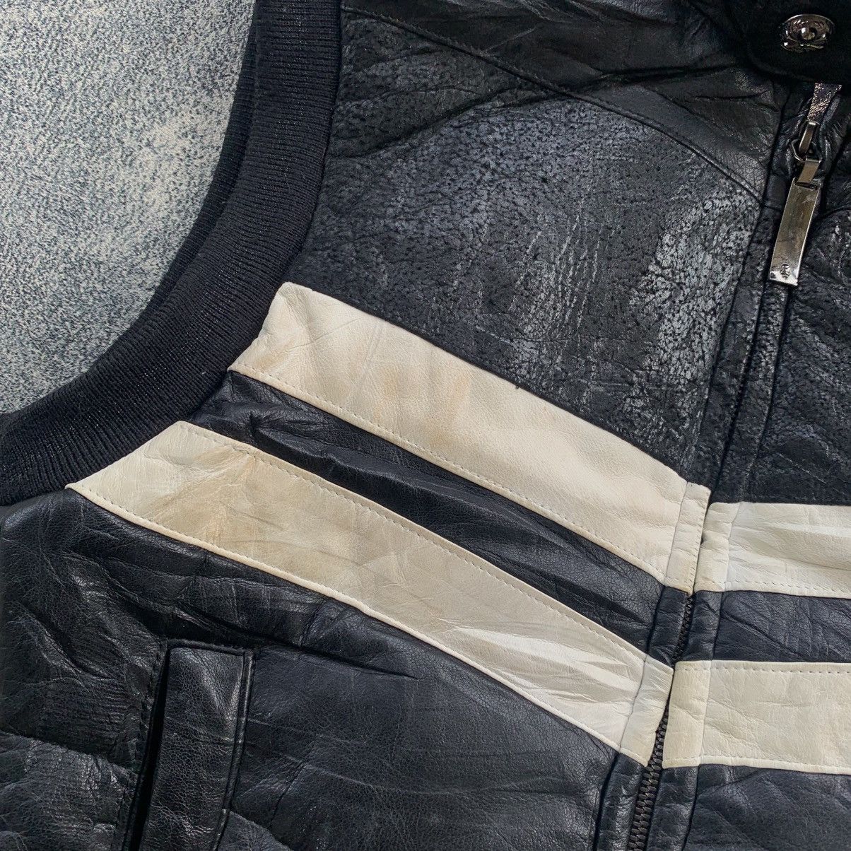 Japanese Brand × Le Grande Bleu (L.G.B.) × Roen Roen Leather Vest Thinsulate Insulation Size US S / EU 44-46 / 1 - 4 Thumbnail