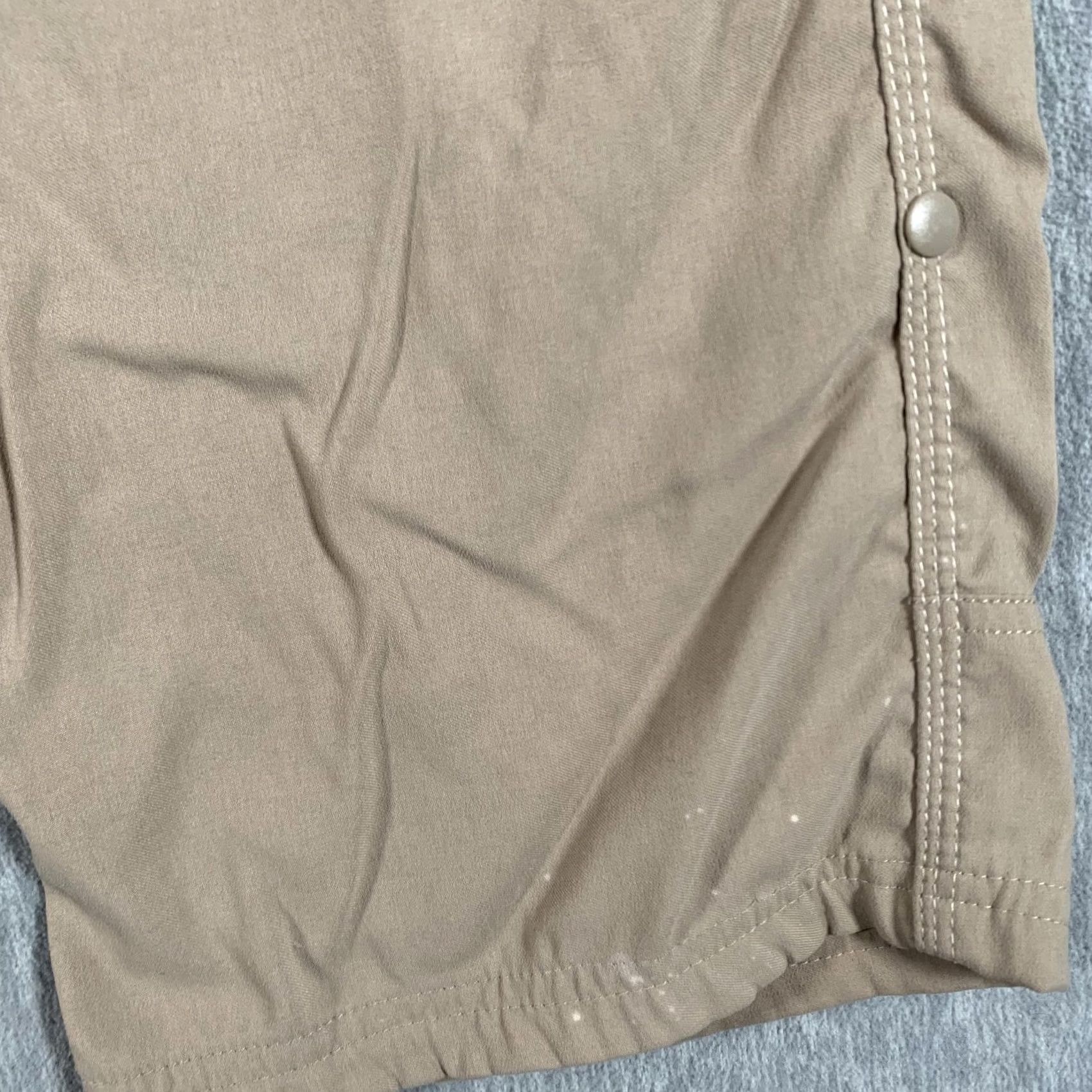 Prana Prana Stretch Zion Pants Mens M 32L Khaki Nylon Spandex Hiking Cargo Outdoor Twill Pants Size US 31 - 4 Thumbnail