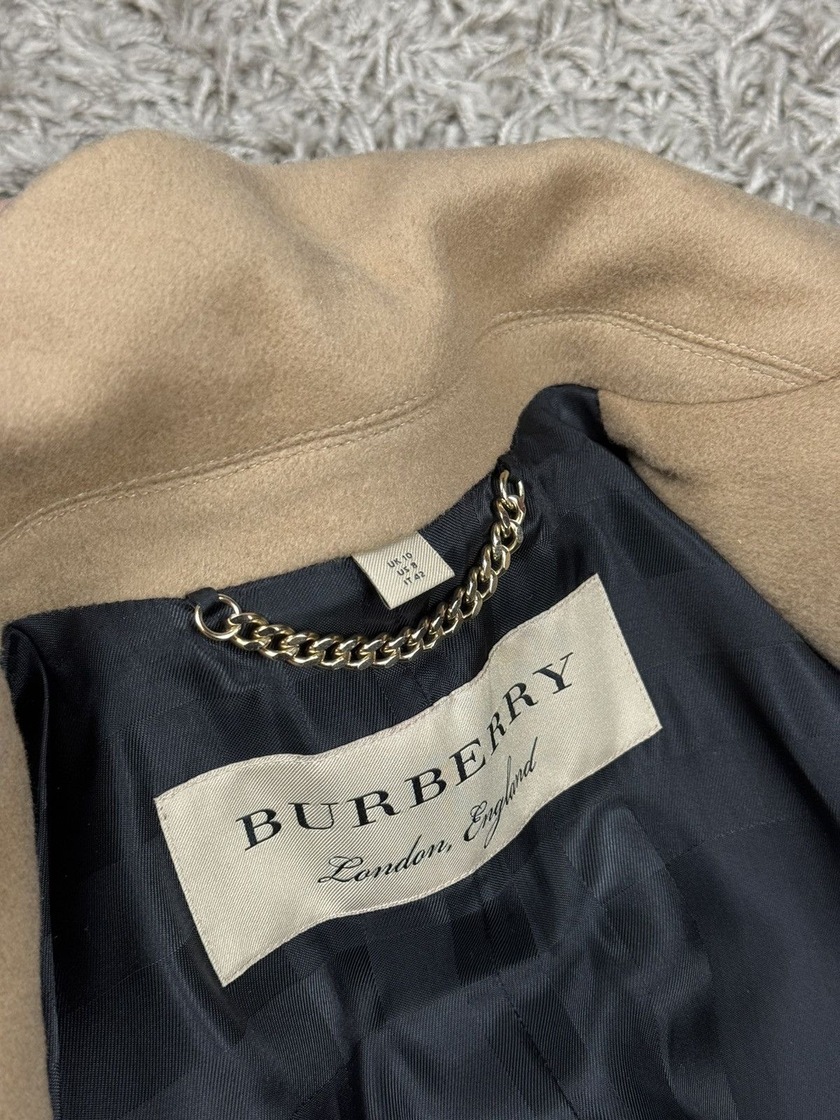 Burberry Cashmere coat Burberry Camel original streetwear luxury item Size S / US 4 / IT 40 - 3 Thumbnail