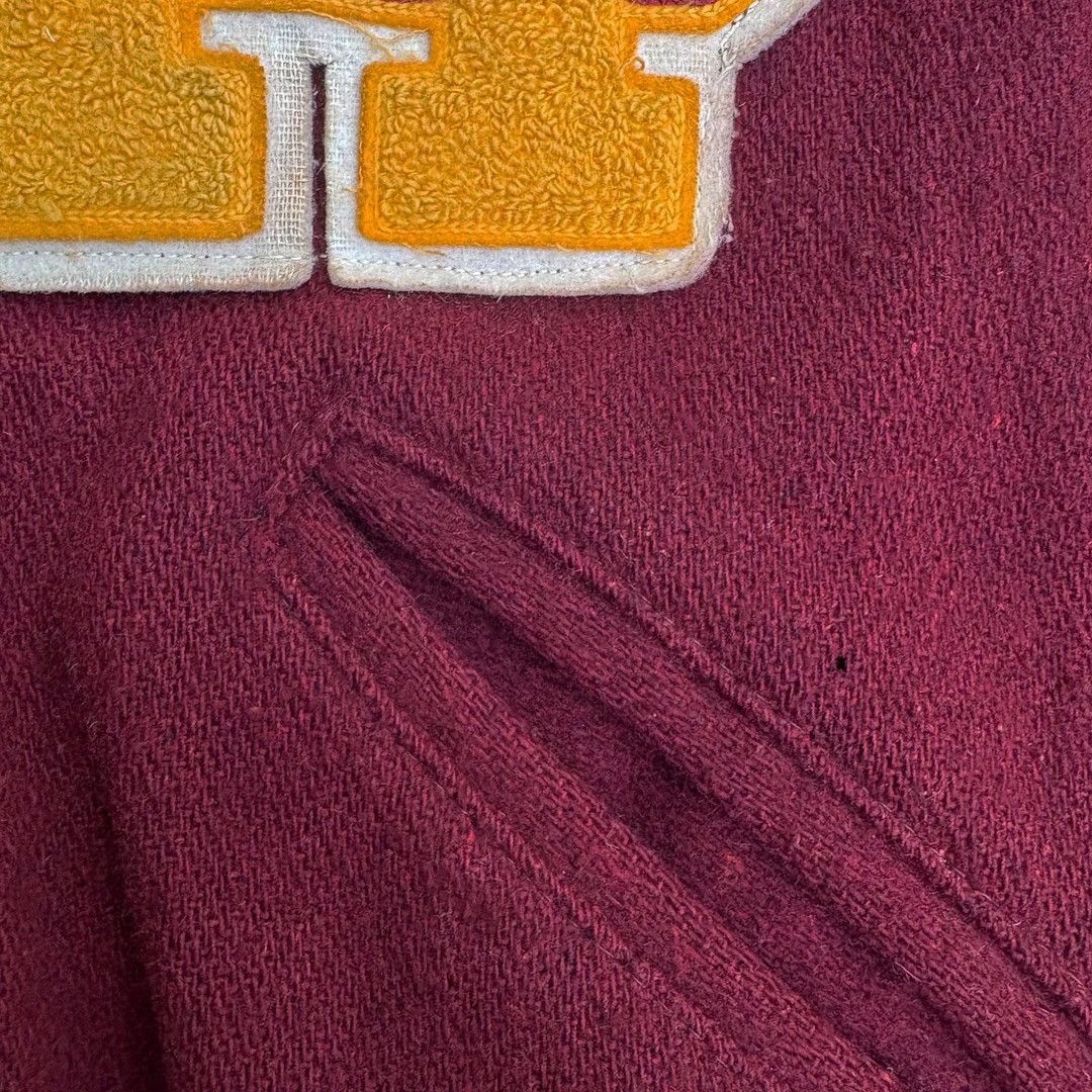 Vintage US School Varsity 1960 60s Vintage DeLong Letterman Jacket Size US L / EU 52-54 / 3 - 7 Thumbnail