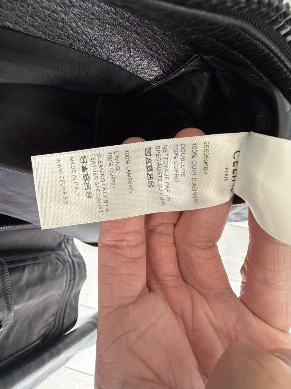 Celine Celine Leather Jacket Blouson Size US L / EU 52-54 / 3 - 5 Thumbnail