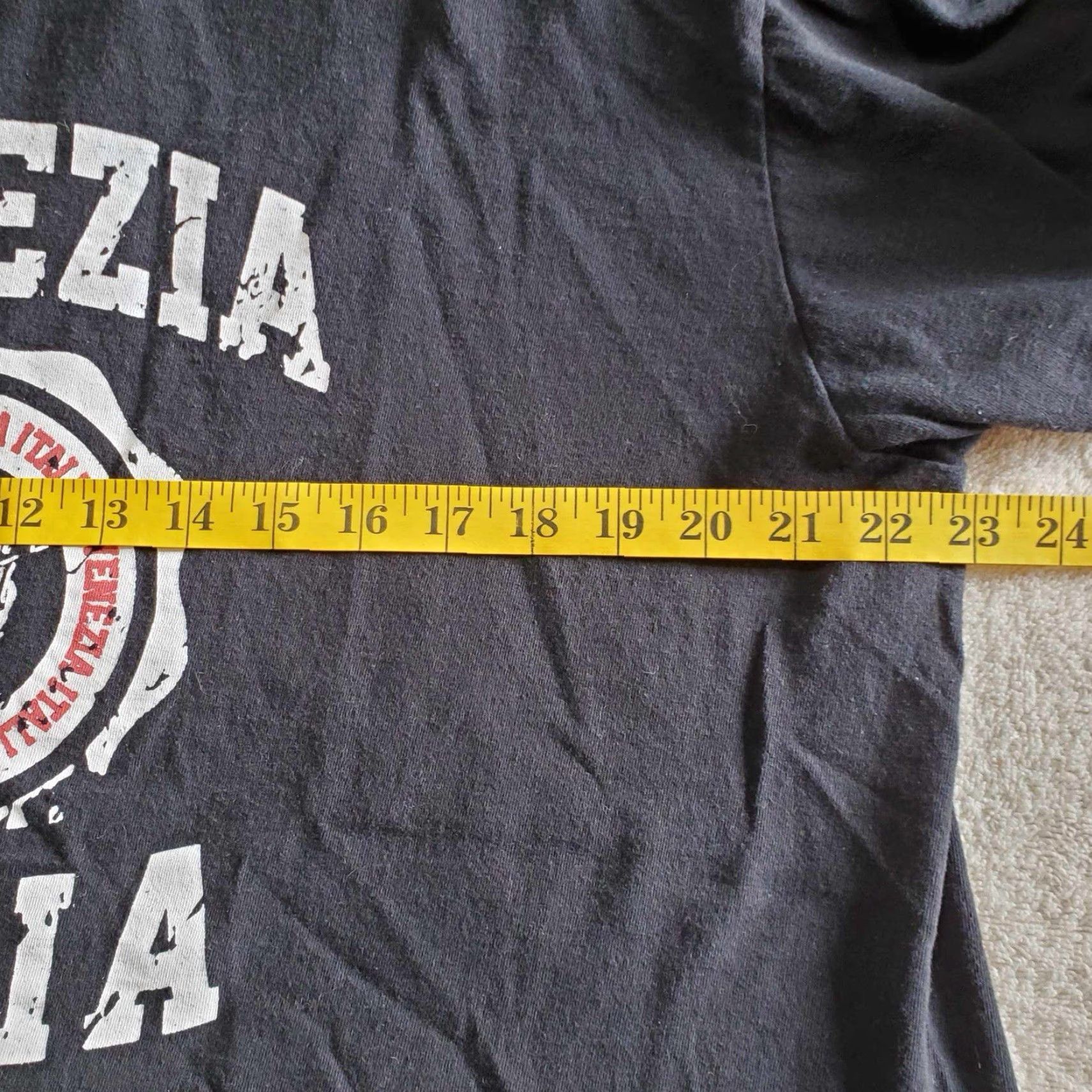 Vintage Venezia Italia T Shirt Black XL Souvenir Tee Travel Vacation Star Tag T-Shirt Men Vintage Stars Venezia Italia Size US XL / EU 56 / 4 - 4 Thumbnail
