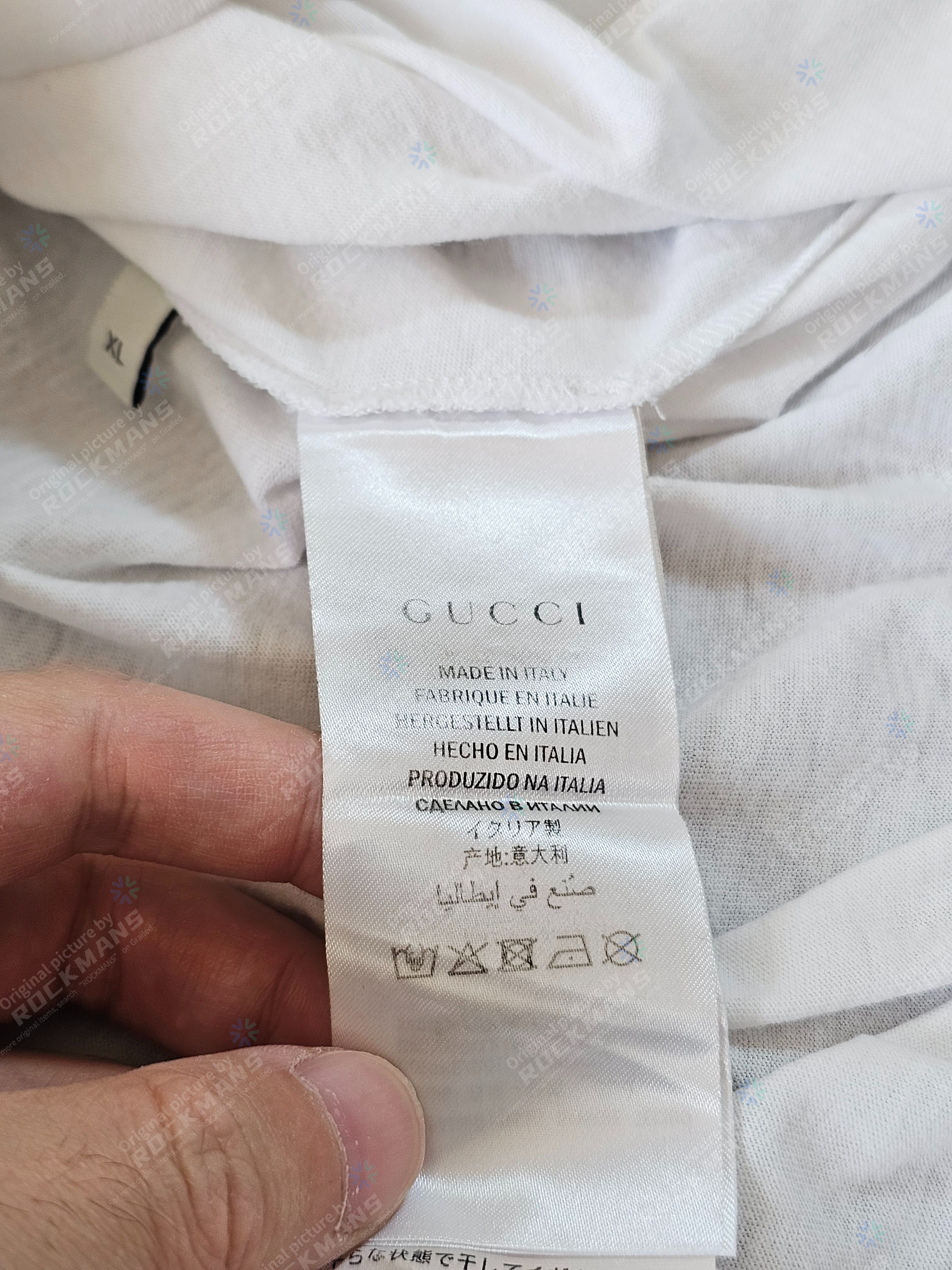 Gucci Gucci Very Thin Big Logo Avant-Garde T-Shirt Size XL Size US XL / EU 56 / 4 - 5 Thumbnail