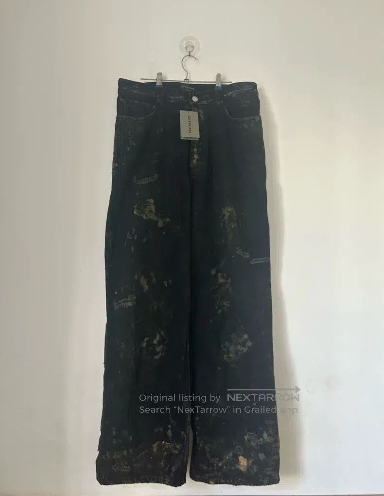 Balenciaga Balenciaga size S Black distressed vintage denim jeans Size US 27 - 1 Thumbnail