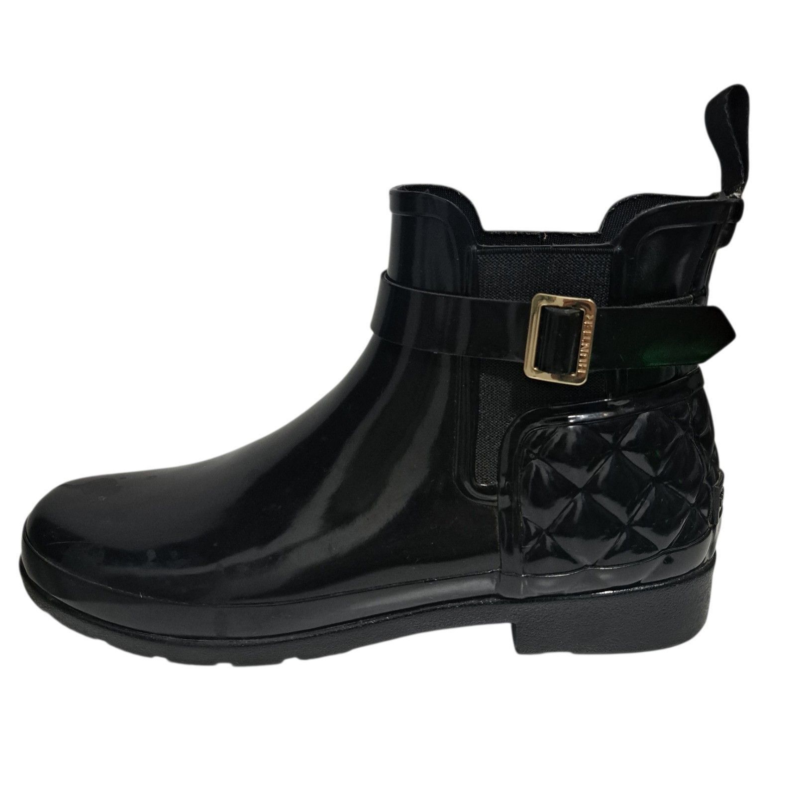 Hunter Hunter Women's Refined Quilted Gothic Winter Rain Rubber Che Size US 9 / IT 39 - 13 Thumbnail
