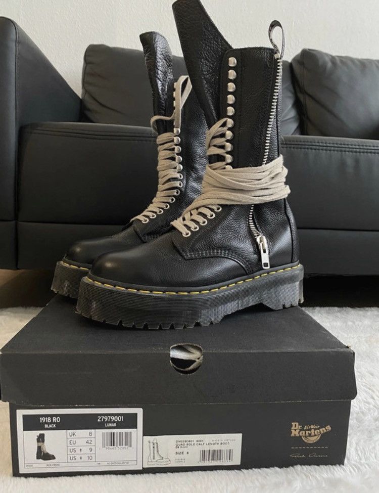 Rick Owens × Rick Owens Drkshdw Dr. Martens 1918 Rick Owens | Grailed