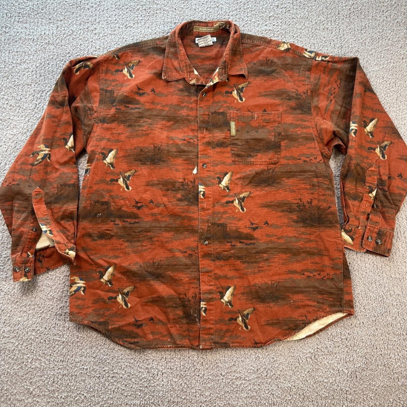 Columbia Columbia River Lodge Duck Hunting Shirt Mens XL Button Up Size US XL / EU 56 / 4 - 1 Thumbnail