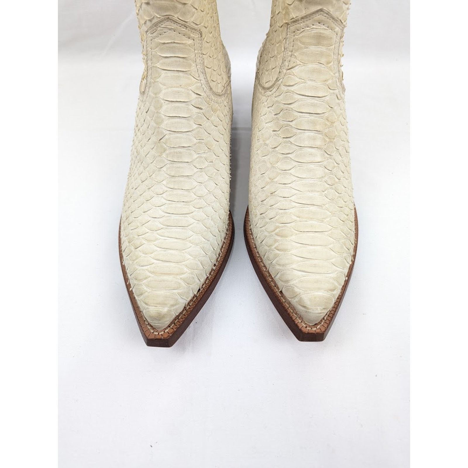 Saint Laurent Paris o1rshd1 Lukas 40 Zip Boots in Cream Size US 9.5 / EU 42-43 - 13 Thumbnail