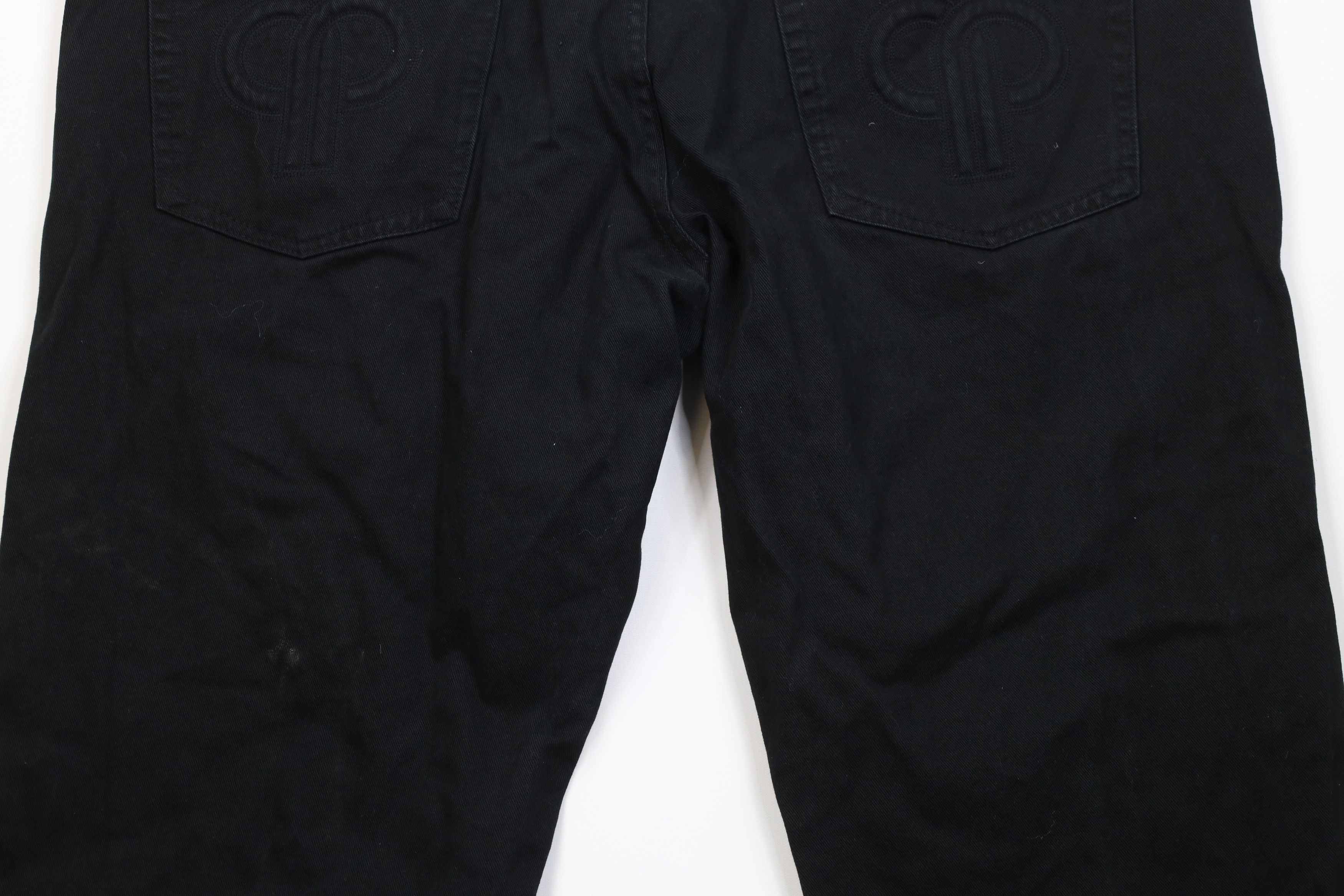 Pelle Pelle Vintage 90s Y2K Pelle Pelle Baggy Wide Leg Denim Jeans Black Size US 44 / EU 60 - 13 Thumbnail
