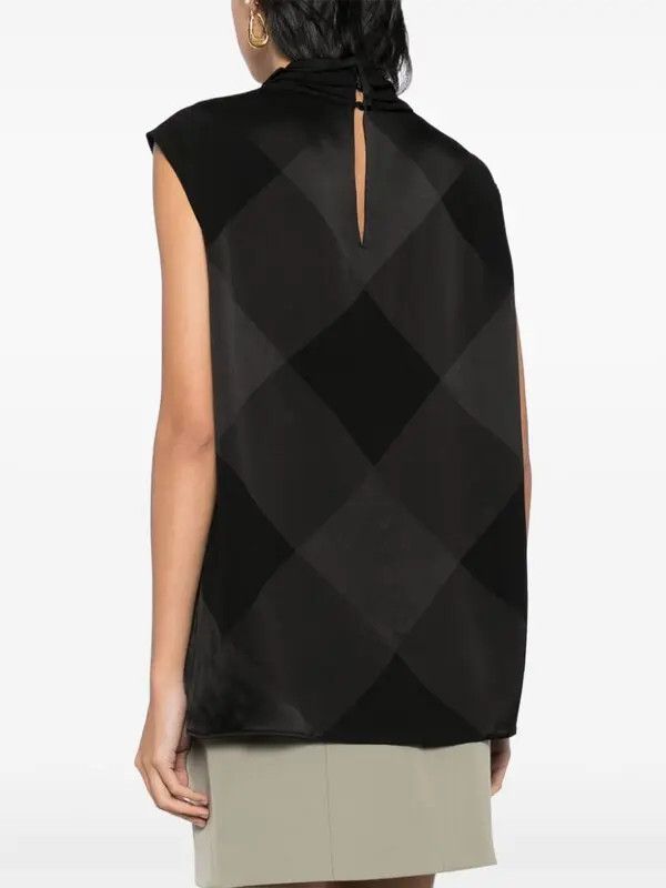 Balmain o1s1wg111025 Check Pattern Vest in Black Size L / US 10 / IT 46 - 4 Thumbnail
