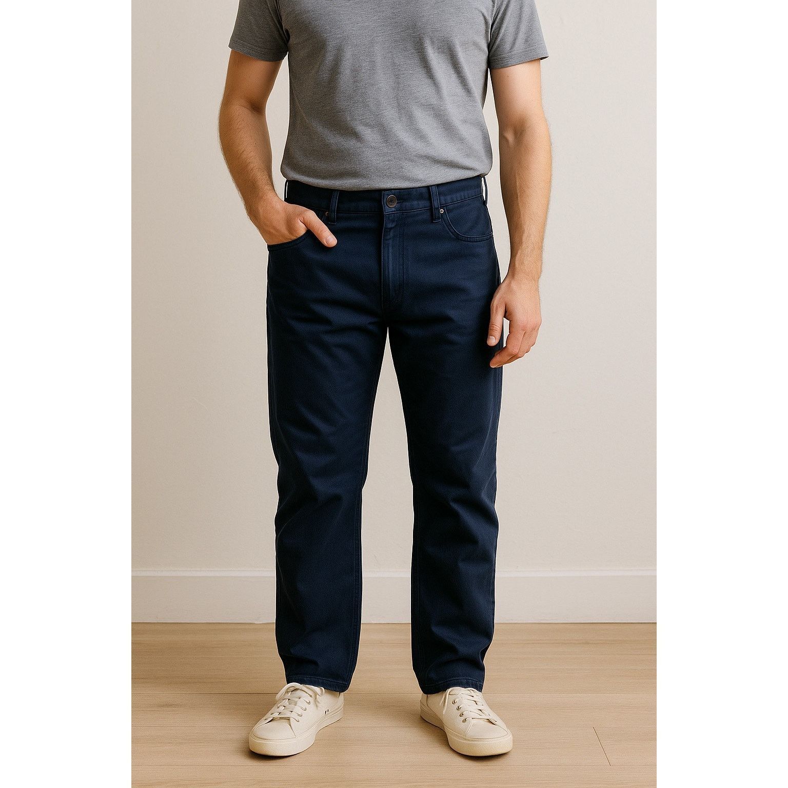 Kirkland Signature Kirkland Signature Navy Blue Straight Leg Pants Men’s 42x30 Size US 42 / EU 58 - 1 Thumbnail