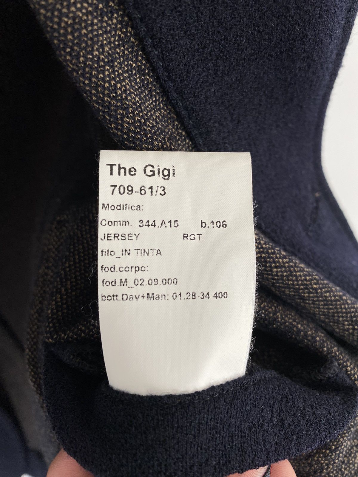 THE GIGI The Gigi Classic Dark Blue Blazer Made in Italy Size 48R - 10 Thumbnail