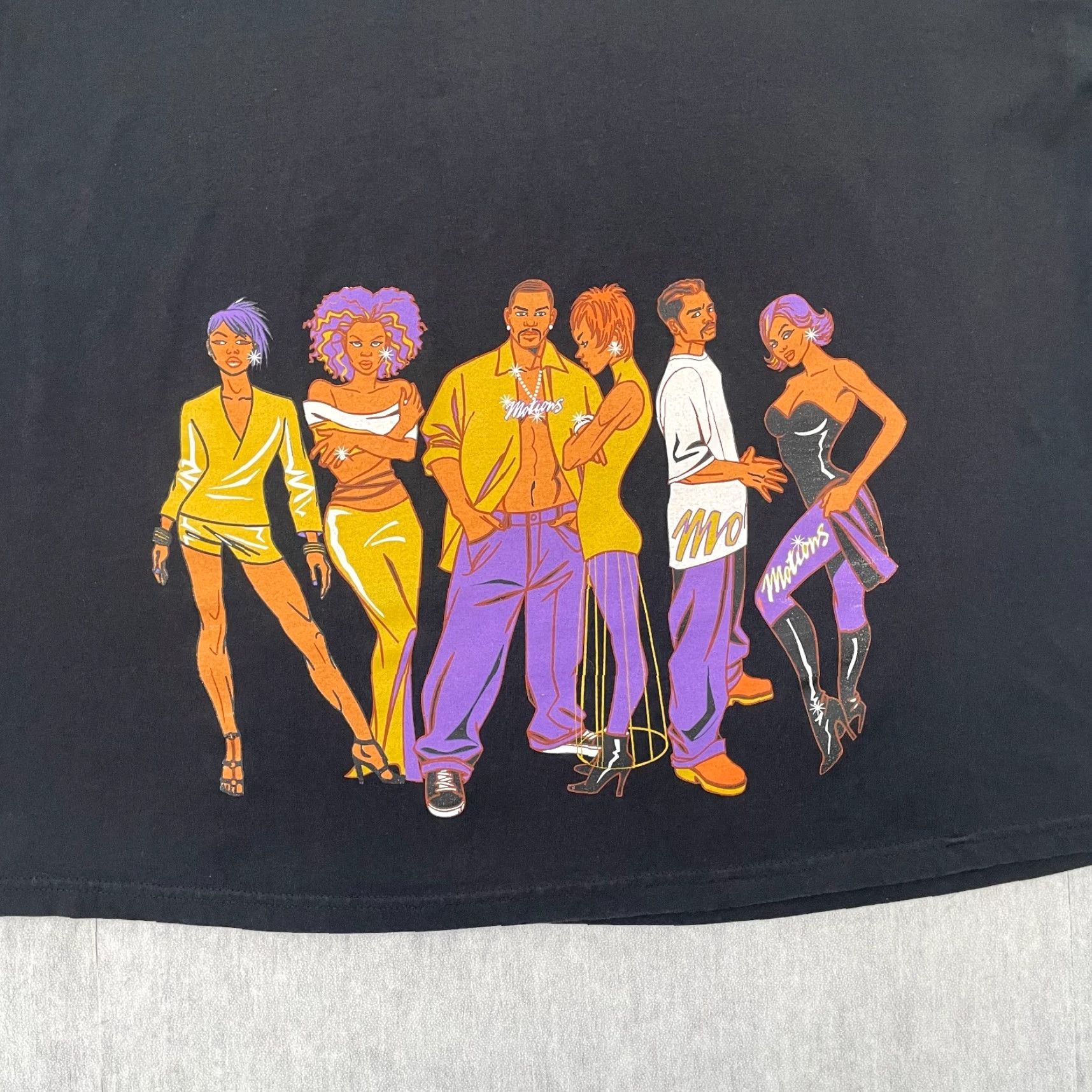 Hanes Motions Shirt Adult 2XL Black African American Club Bar Lounge Nightclub Men Y2K Hanes Graphic Tee Short Sleeve Crew Neck Vintage Size US XXL / EU 58 / 5 - 4 Thumbnail
