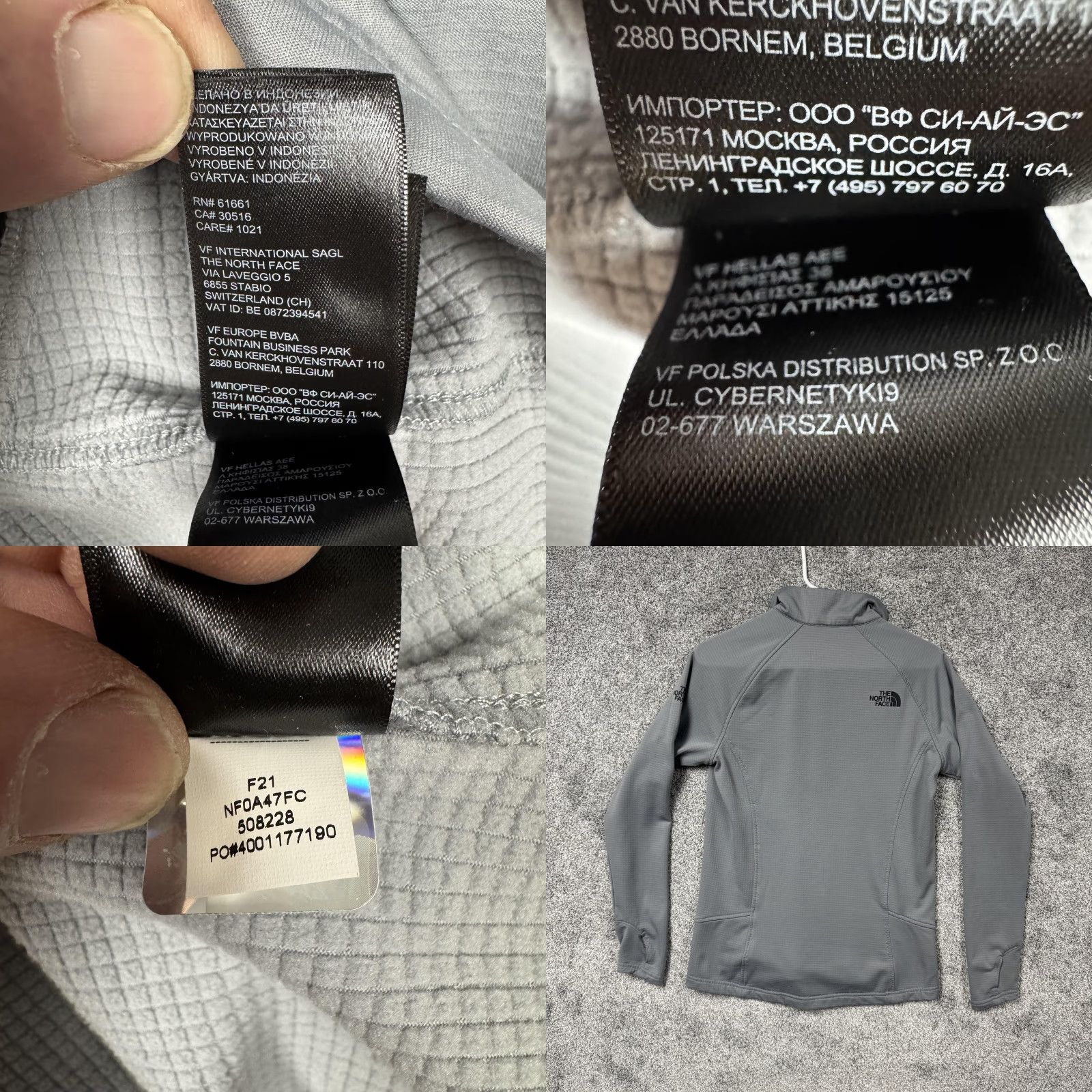The North Face The North Face Women M Gray Pullover 1/4 Zip Mock Neck Thumbholes Raglan Sleeve Athletic Hiking Layering Shirt Size M / US 6-8 / IT 42-44 - 9 Thumbnail