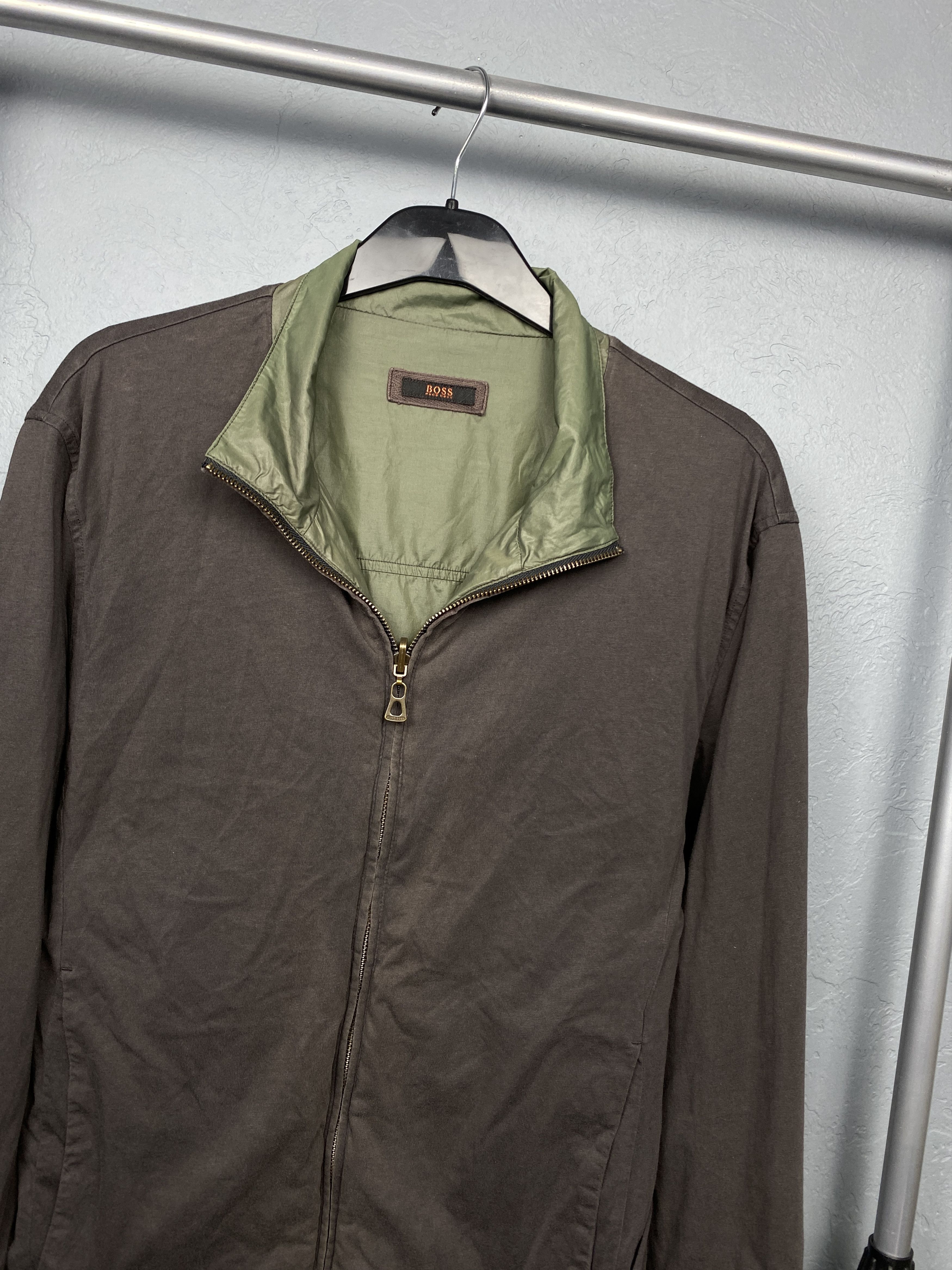 Hugo Boss × Vintage Hugo Boss Vintage Mens Reversible Nylon-Cotton Jacket Size US L / EU 52-54 / 3 - 6 Thumbnail