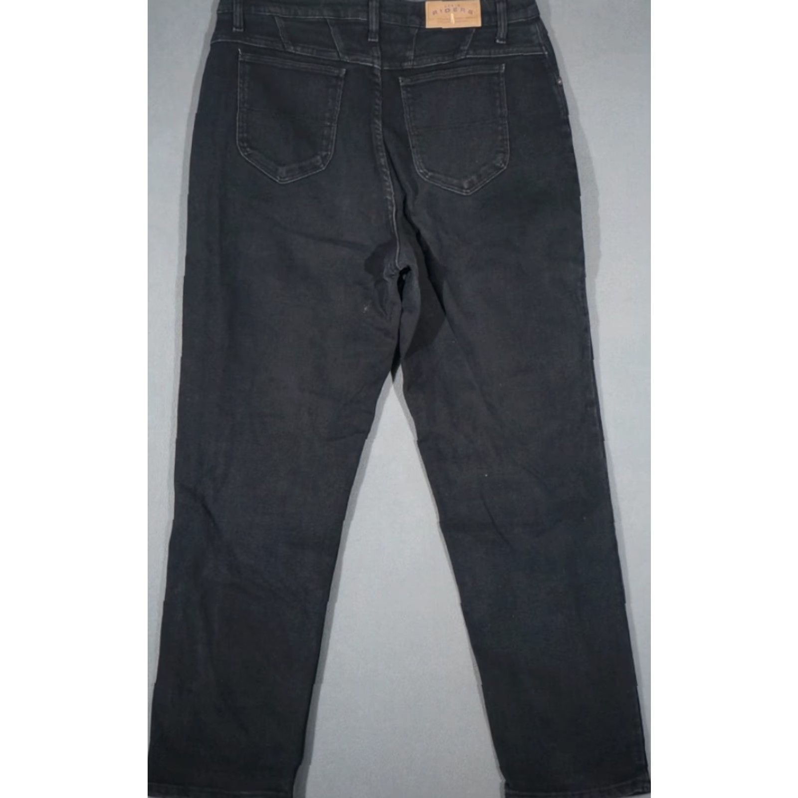Lee VINTAGE LEE RIDERS STRAIGHT LEG JEANS Women sz16 Medium Black Size 38" / US 16 / IT 52 - 3 Thumbnail