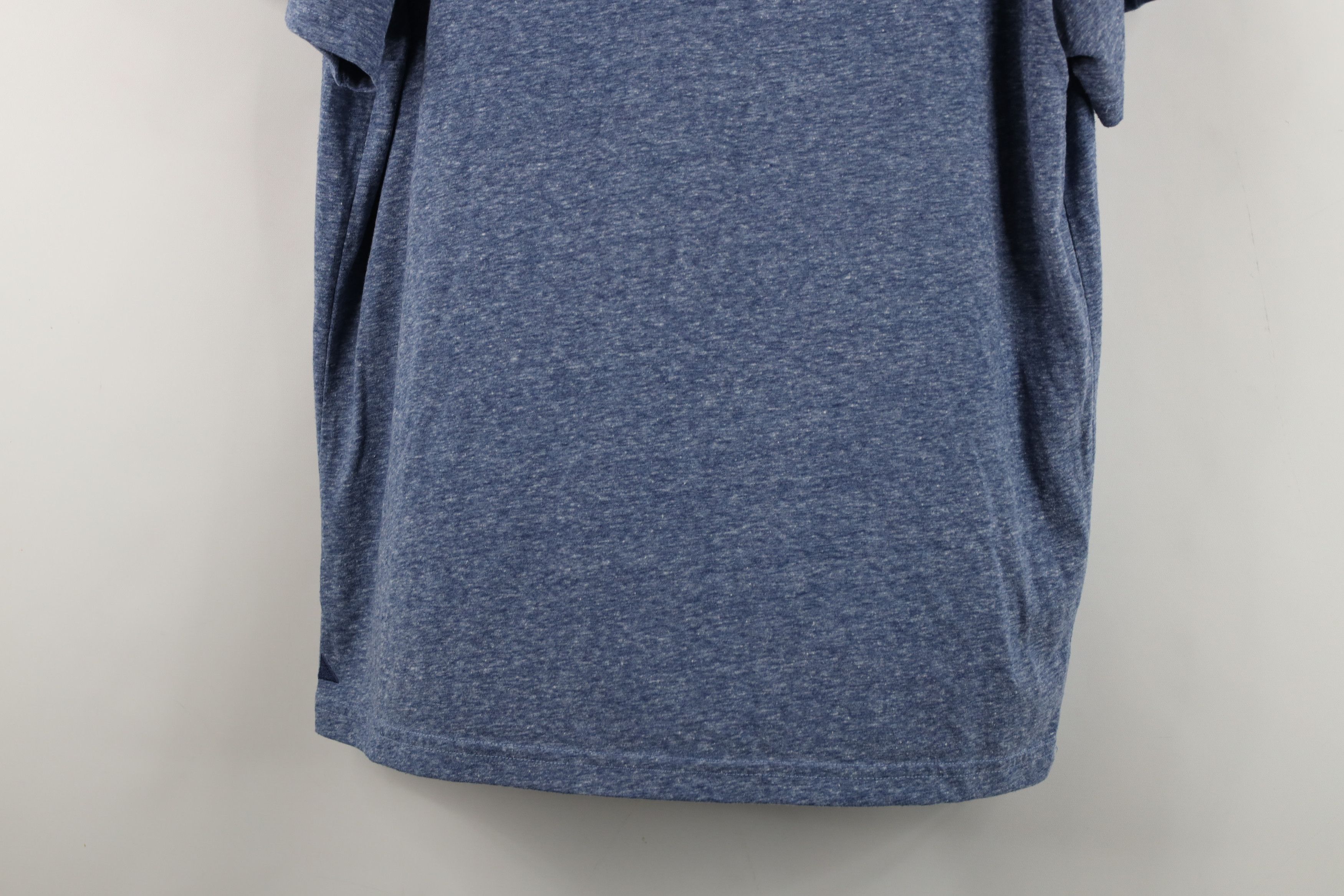 UNTUCKit Untuckit Knit Short Sleeve V-Neck T-Shirt Heather Blue Size US L / EU 52-54 / 3 - 3 Thumbnail