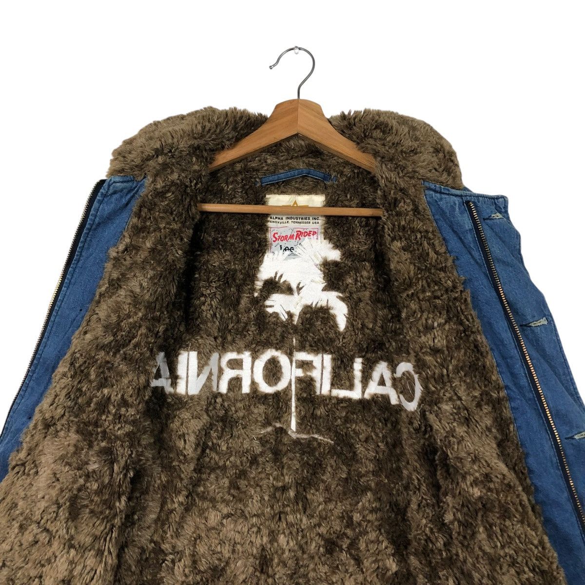 Alpha Industries VINTAGE DENIM BIKER JACKET ALPHA INDUSTRIES LEE STORM RIDER Size US M / EU 48-50 / 2 - 16 Thumbnail
