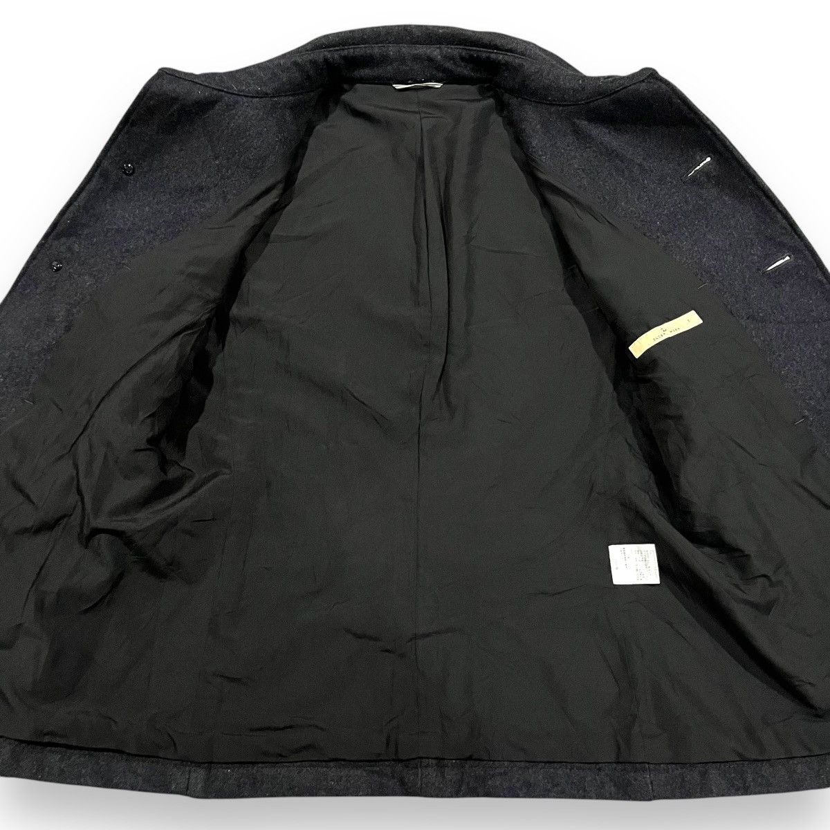 Global Work × Japanese Brand VINTAGE GLOBAL WORK WOOL PEA COAT Size US S / EU 44-46 / 1 - 5 Thumbnail