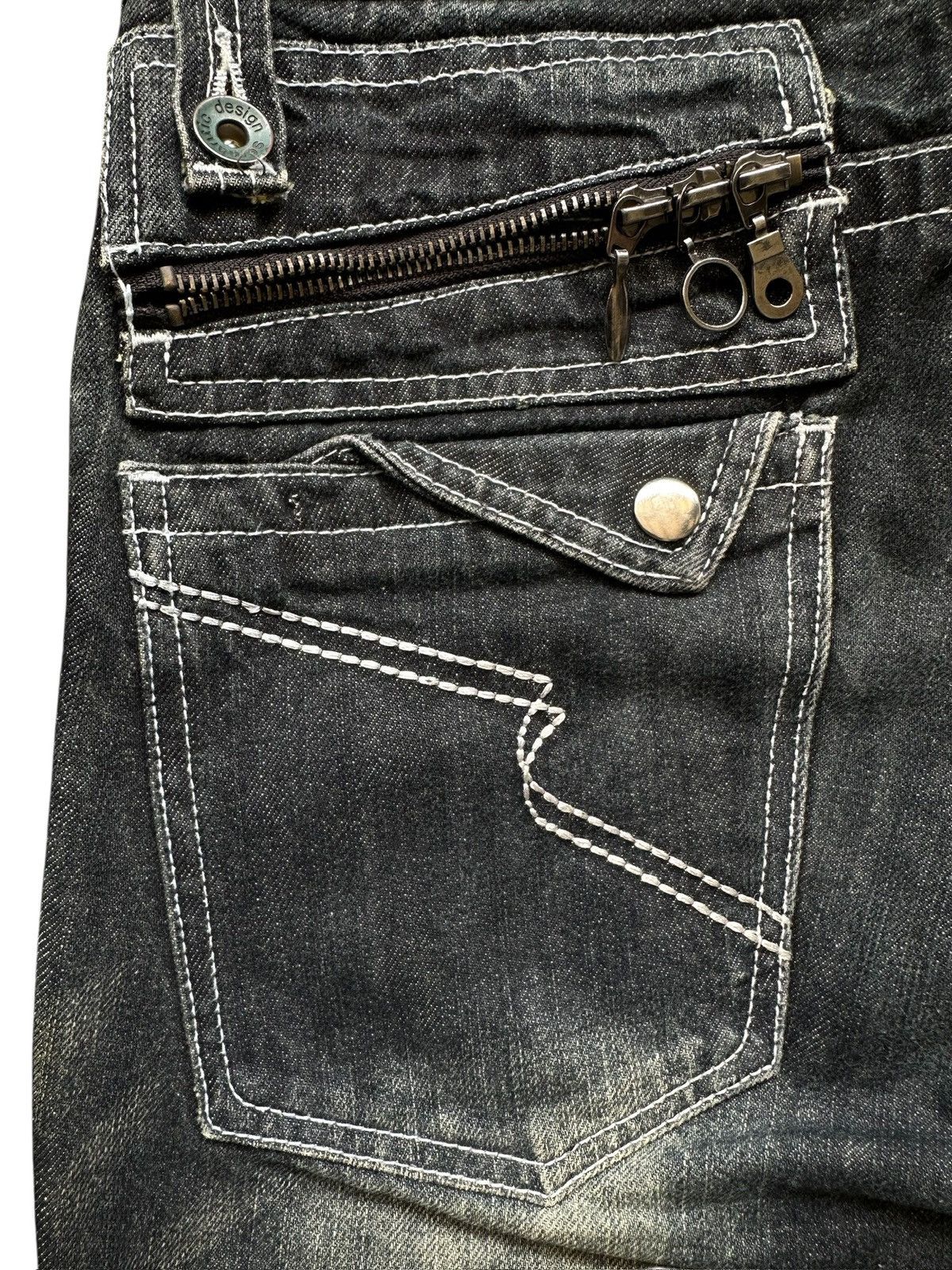 semanticdesign Early 00's Semanticdesign - J-rock whiskered jeans Size US 30 / EU 46 - 9 Thumbnail