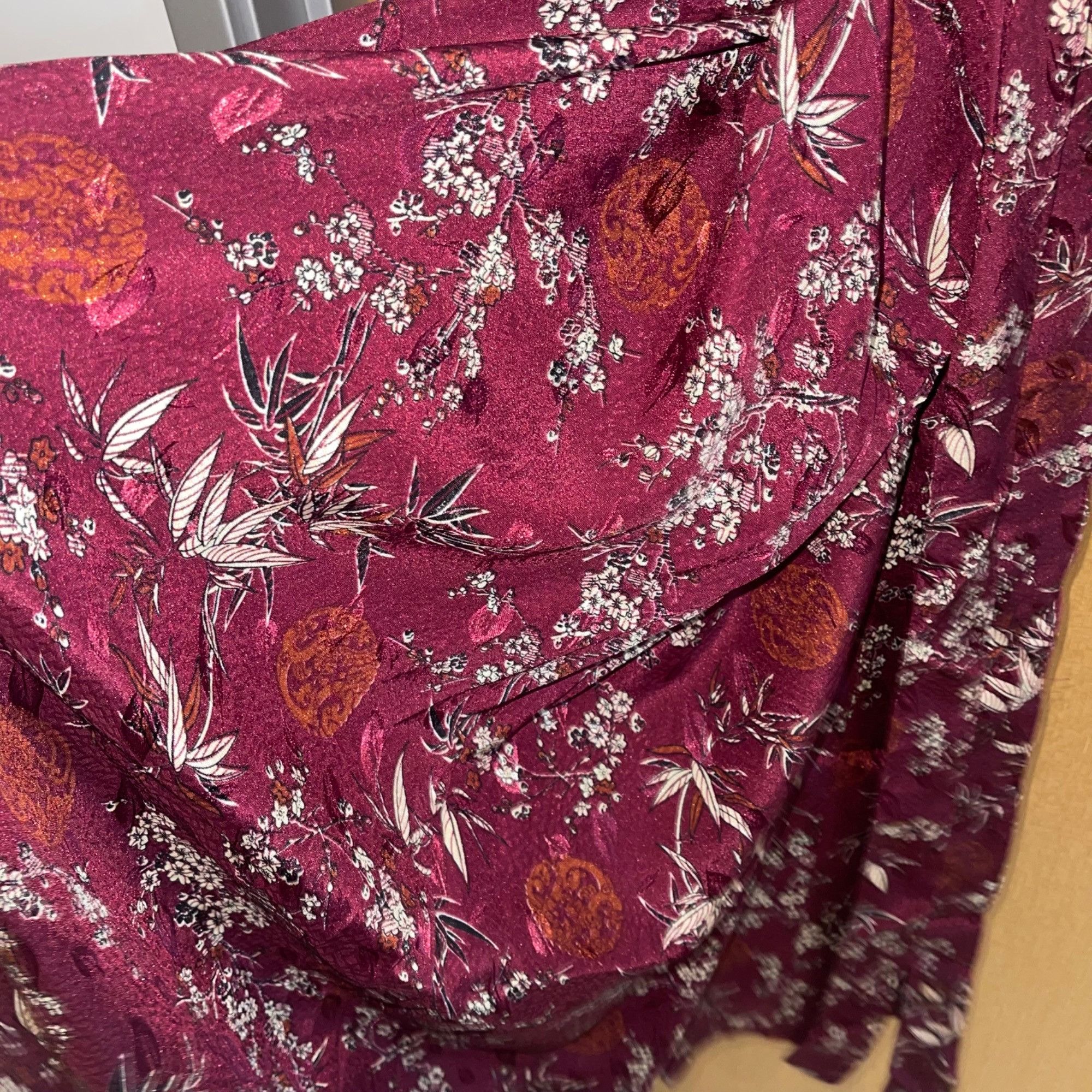 Vintage Yue Hera Vintage Womens Robe Size XL Burgundy Size ONE SIZE - 8 Thumbnail