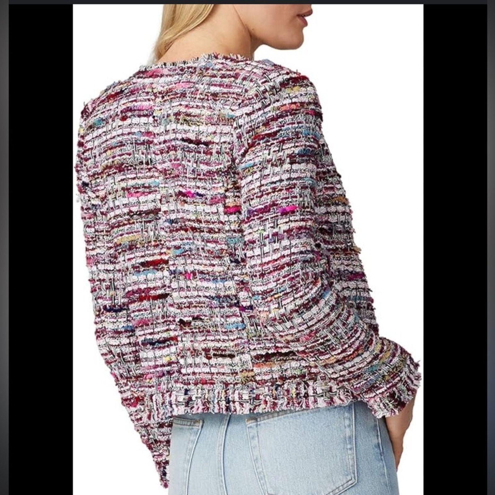 Iro IRO $675 Multicolor Tweed Jacket Size 2 Size XS / US 0-2 / IT 36-38 - 5 Thumbnail