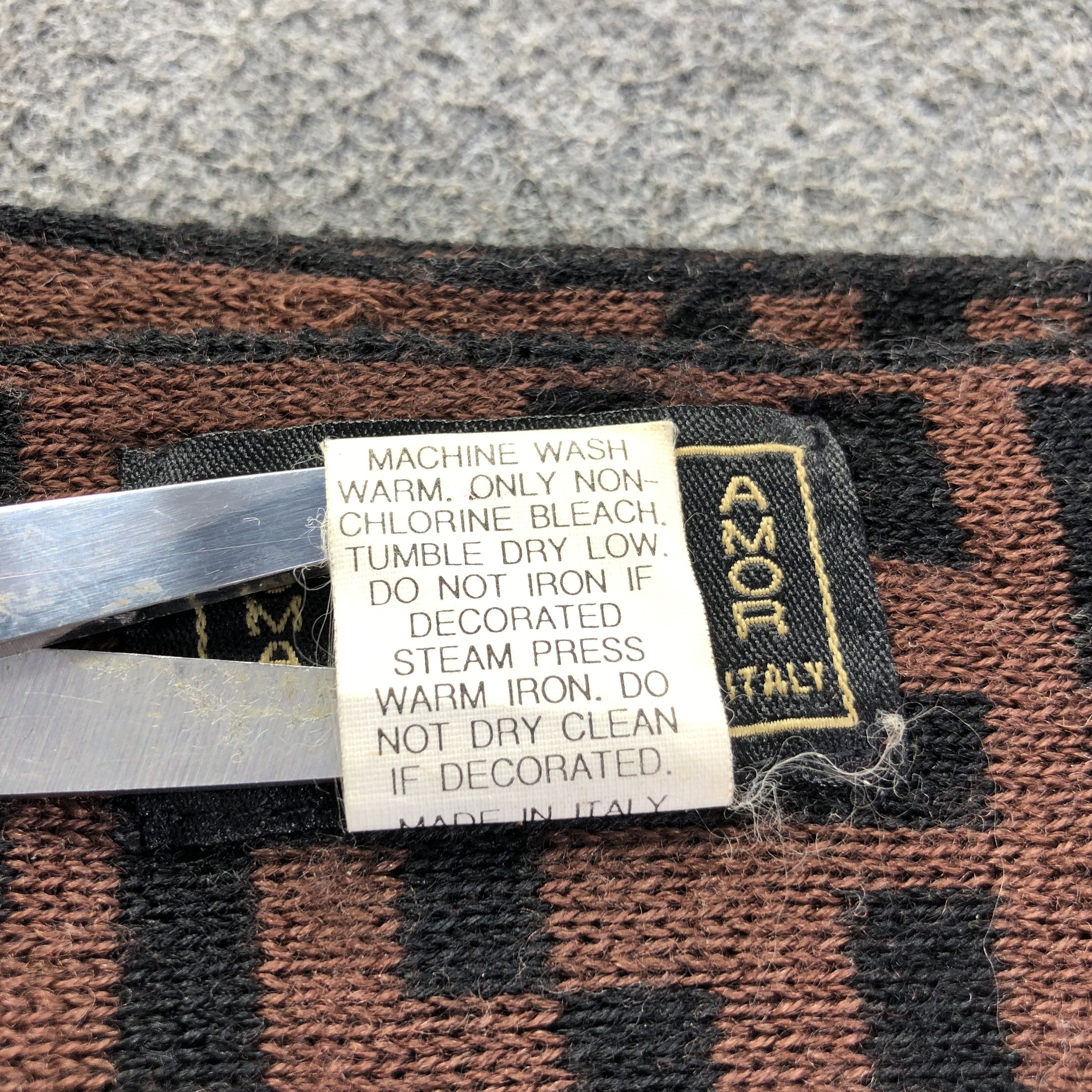 Fendi Fendi Monogram Wool Scarf Muffler Neckwear V2611 Size ONE SIZE - 6 Thumbnail