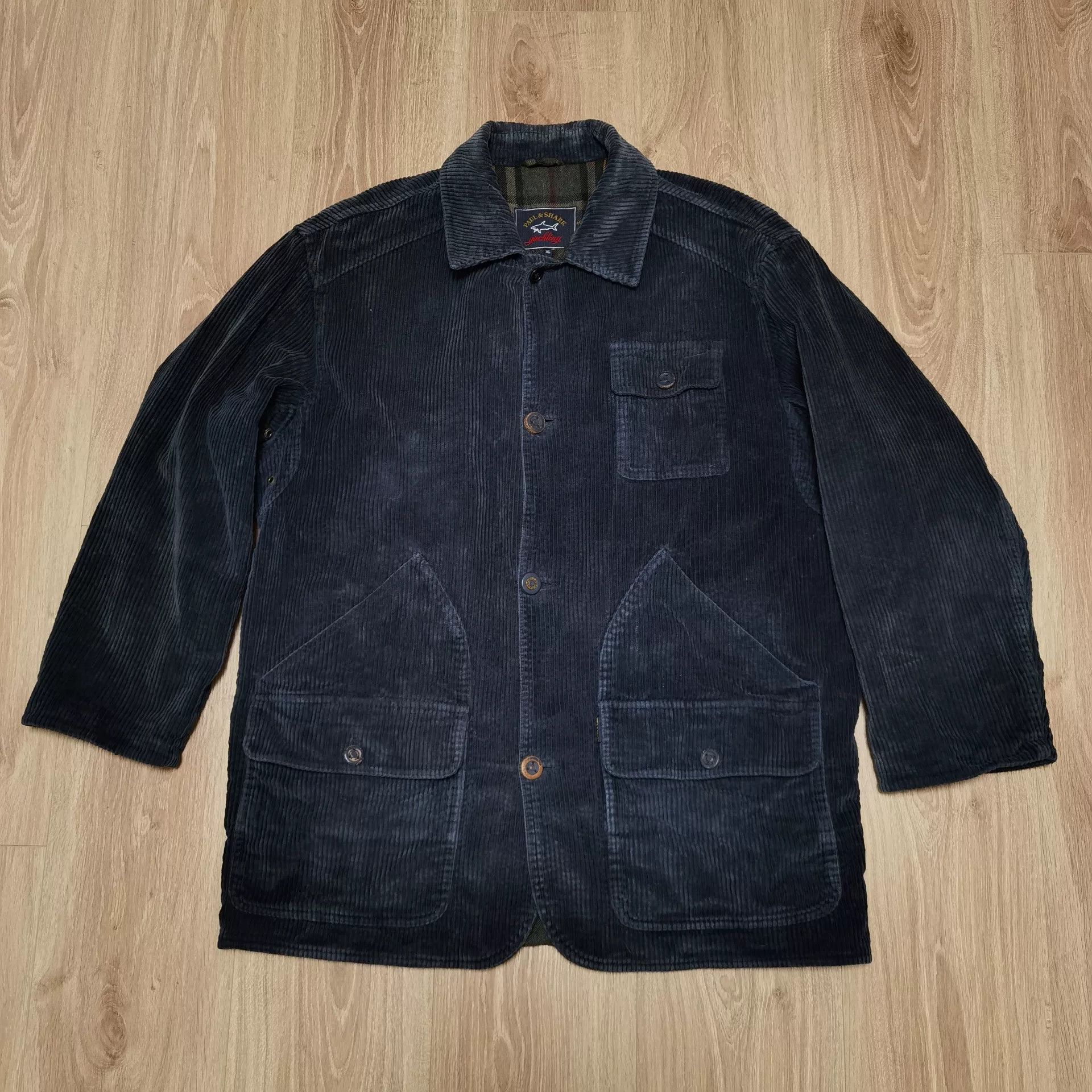 Paul & Shark PAUL&SHARK 90s Corduroy Field Jacket Size US XL / EU 56 / 4 - 1 Thumbnail