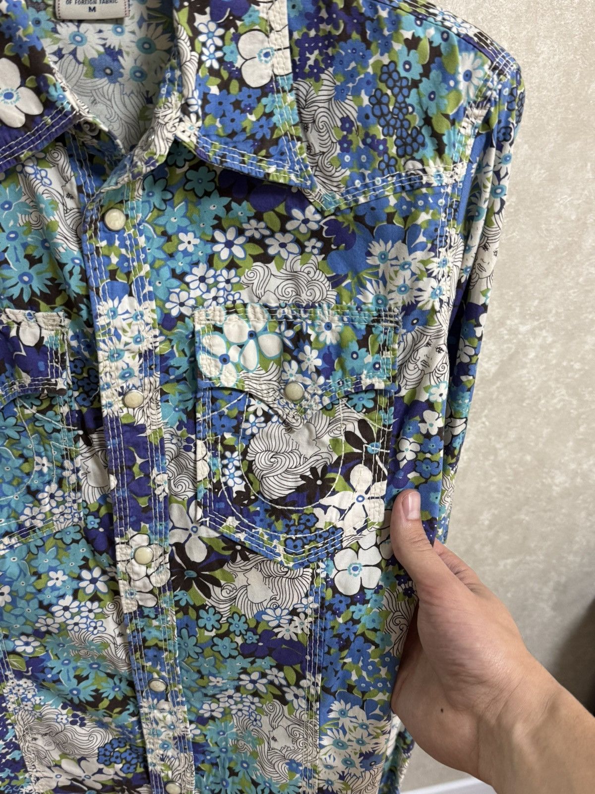 True Religion Vintage True Religion Floral Print Shirt Jacket Men’s Size M Size US M / EU 48-50 / 2 - 5 Thumbnail