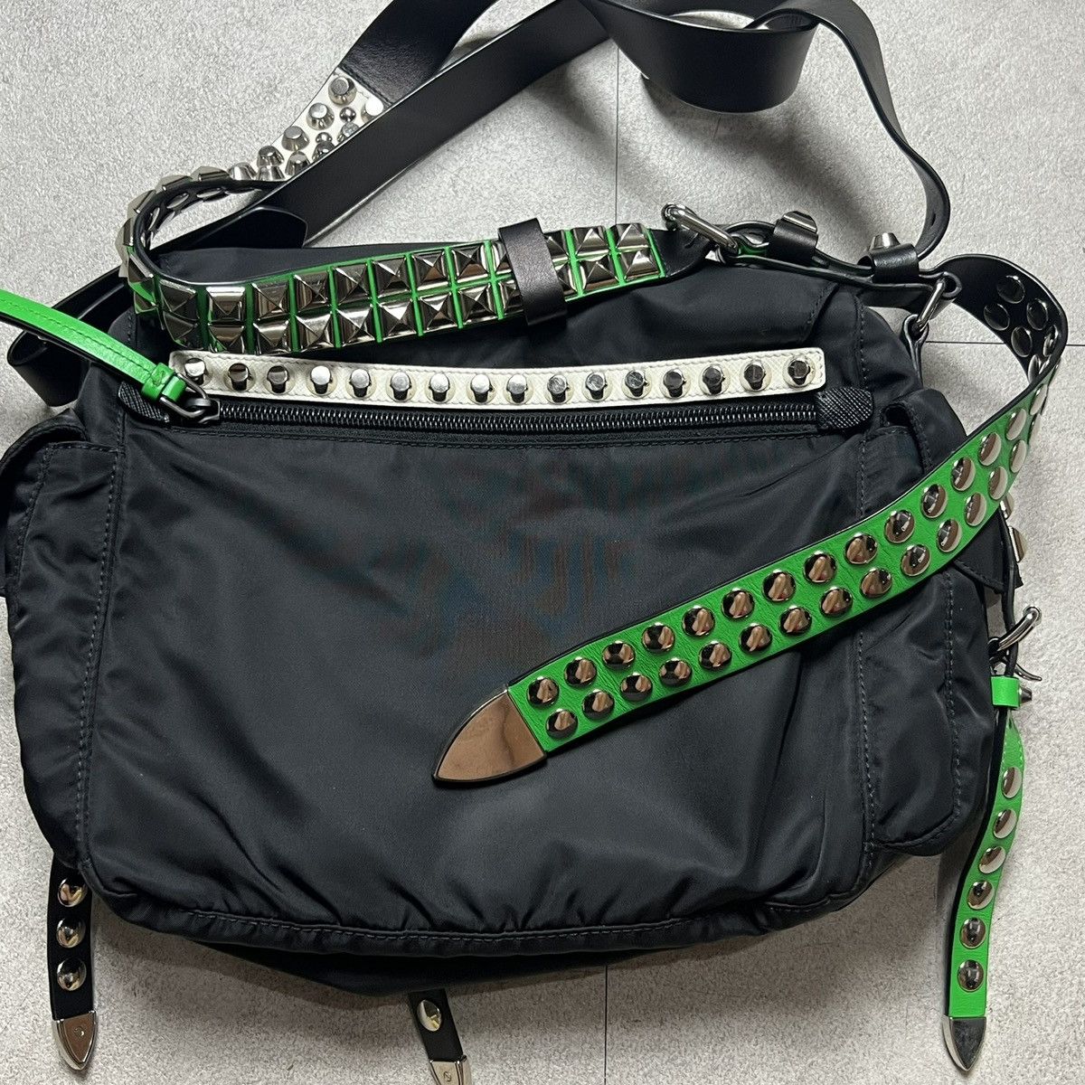 Prada Prada Shoulderbag studded Green Belts Size ONE SIZE - 3 Thumbnail
