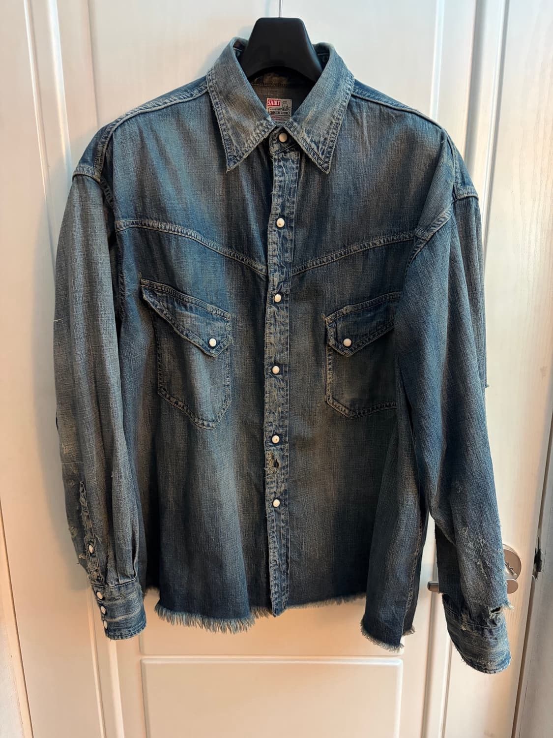 Saint Michael Saint Michael Washed Denim Shirts Size US M / EU 48-50 / 2 - 3 Thumbnail