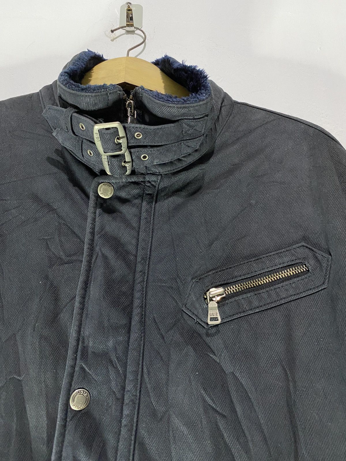 If Six Was Nine × Japanese Brand × Le Grande Bleu (L.G.B.) Japanese ugiz faux fur suede bondage jacket lgb style Size US L / EU 52-54 / 3 - 6 Thumbnail