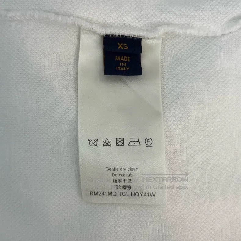 Louis Vuitton Louis Vuitton White dark lines full logo short sleeve Size US XS / EU 42 / 0 - 6 Thumbnail
