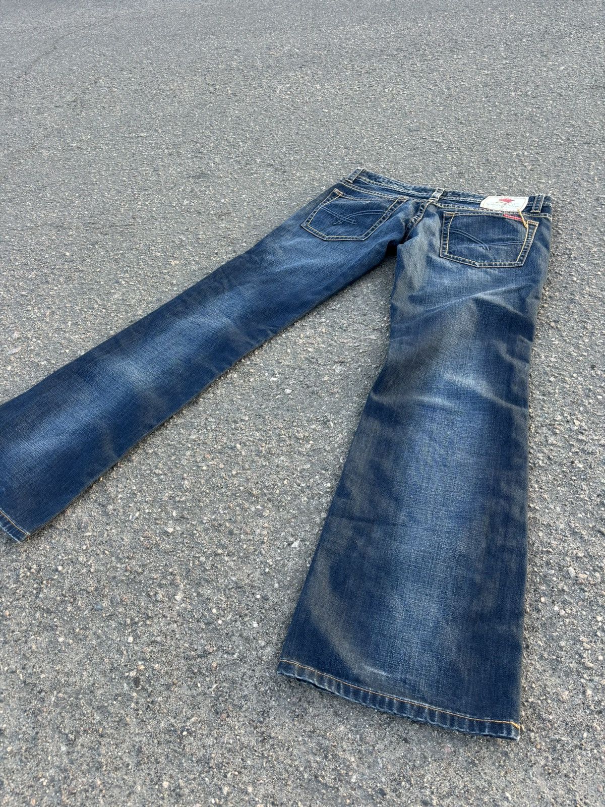 Japanese Brand × Vintage Vintage Y2k INDIAN ROSE Low Rise Jeans Size 34" / US 12 / IT 48 - 13 Thumbnail