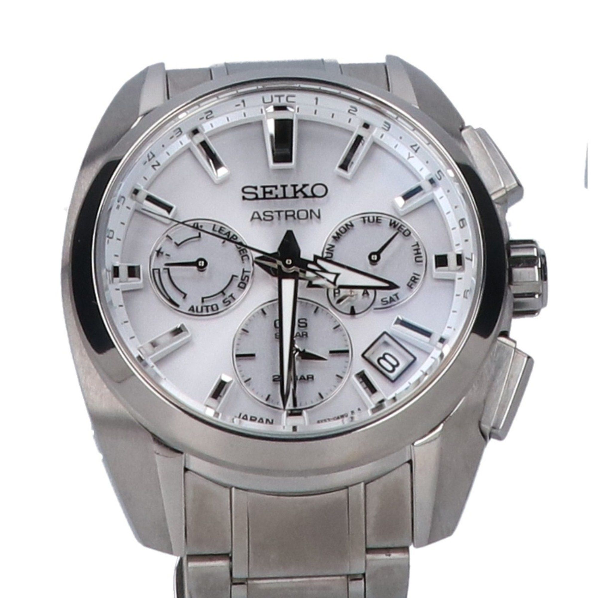 image of Seiko Sbxc063 5X53 Astron Origin Solar Radio Wristwatch Silver Men's