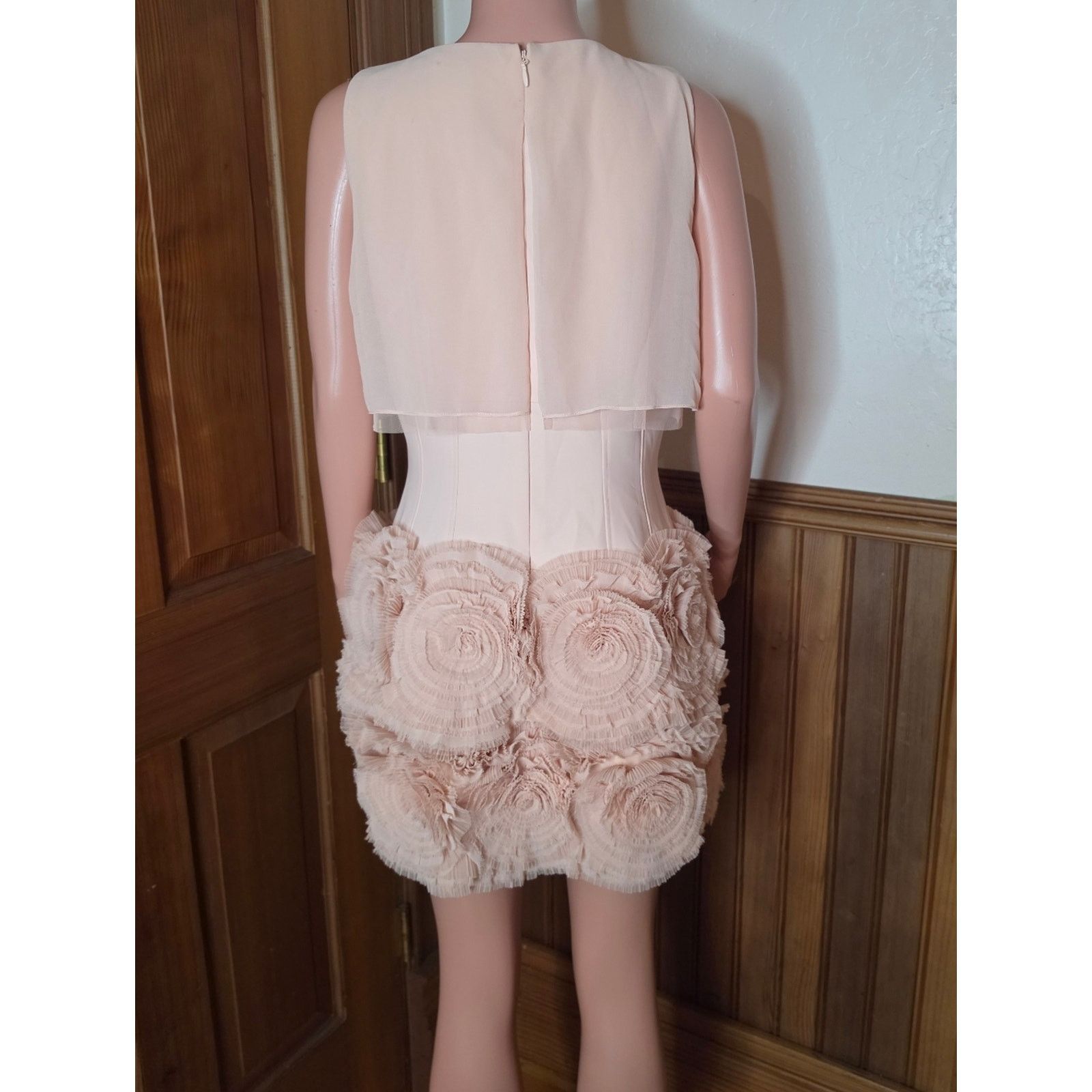 Bcbgmaxazria NWT BCBGMaxAzria Alia Blush Pink Dress 12 Size XL / US 12-14 / IT 48-50 - 4 Thumbnail