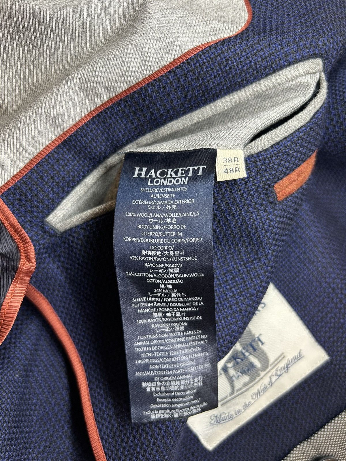 Hackett HACKETT MAYFAIR SPORTCOAT Size 38R - 11 Thumbnail