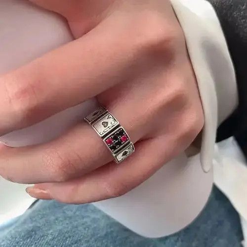 Ring Of Fire Poker Adjustable Ring Size ONE SIZE - 1 Thumbnail