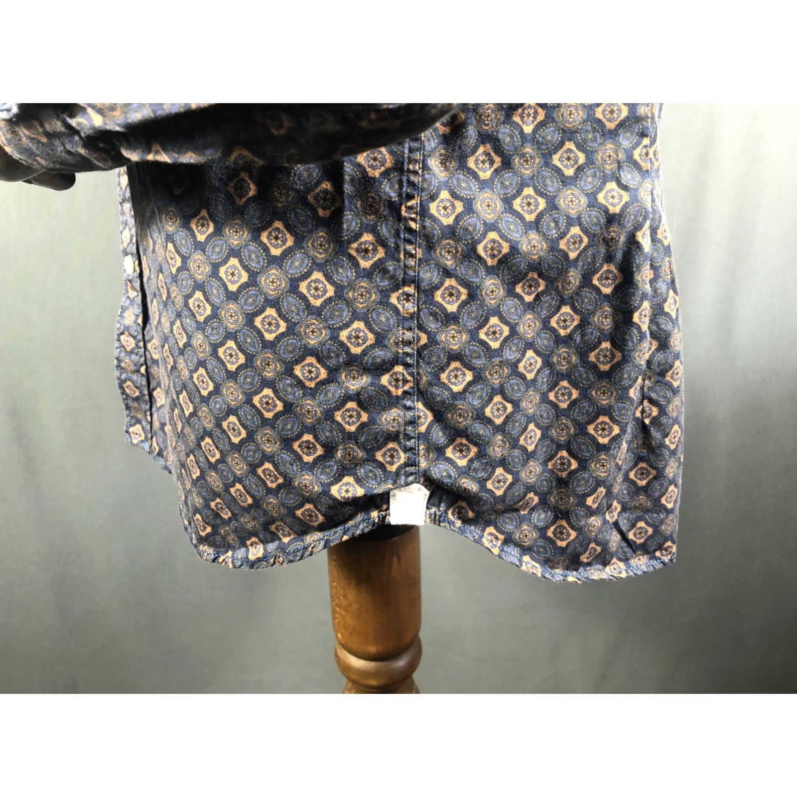 Vintage Tintoria Mattei 954 Shirt Mens 42 Blue Cotton Men Size Patterned Size US XL / EU 56 / 4 - 7 Thumbnail