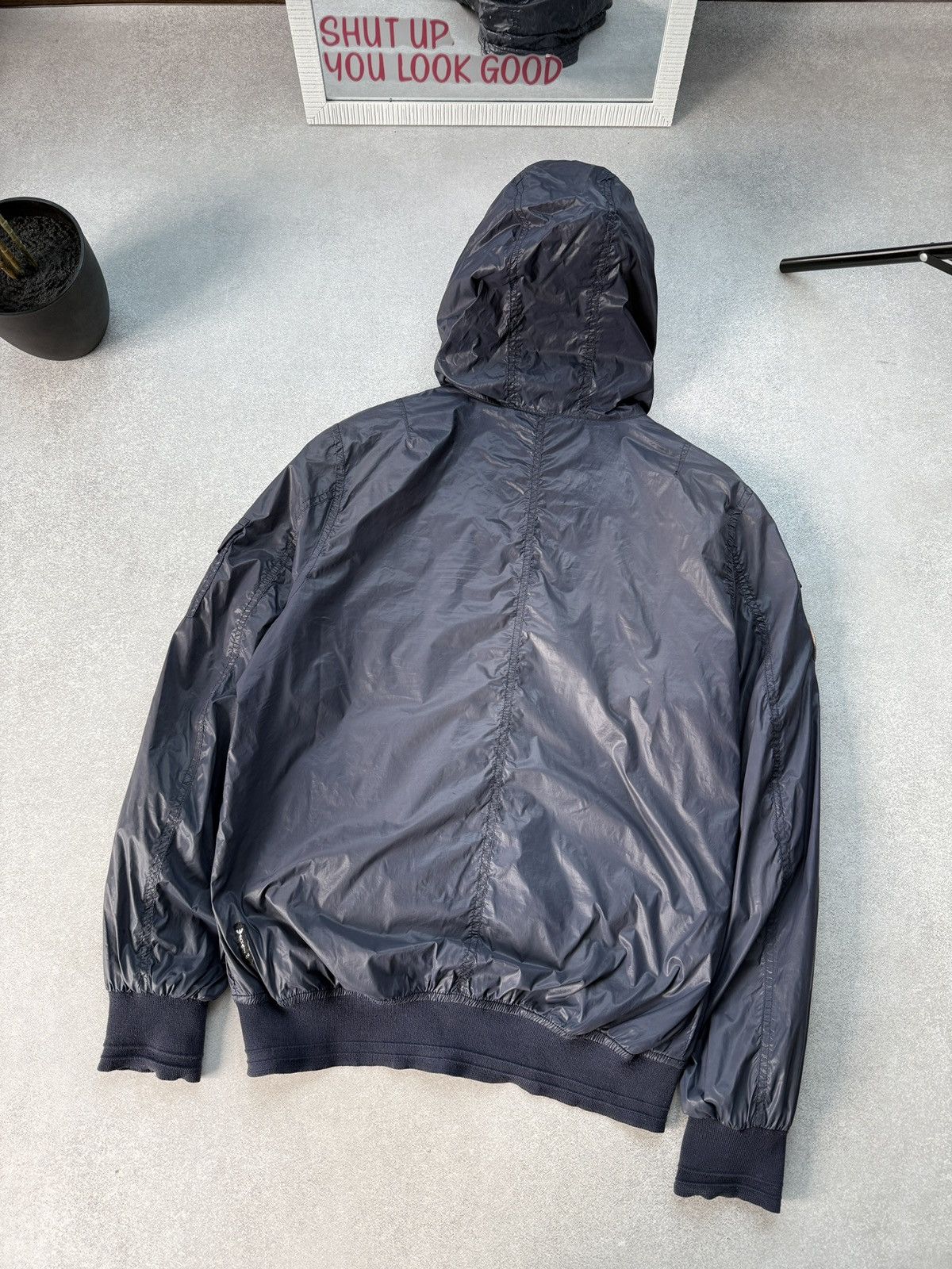 Armani Armani Jeans Ninja Windbreaker Jacket Vintage Full Zip Y2K Size US XL / EU 56 / 4 - 12 Thumbnail