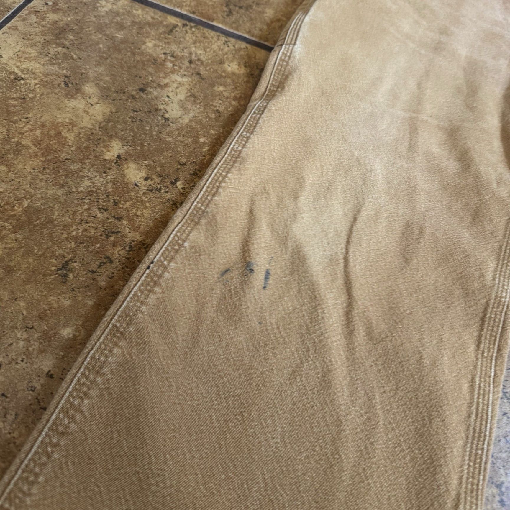 Carhartt VINTAGE Carhartt Pants Carpenter Work Tan 31 INSEAM 29 Mens USA 100% Cotton Front Double Knee Frontive? Size US 31 - 6 Thumbnail