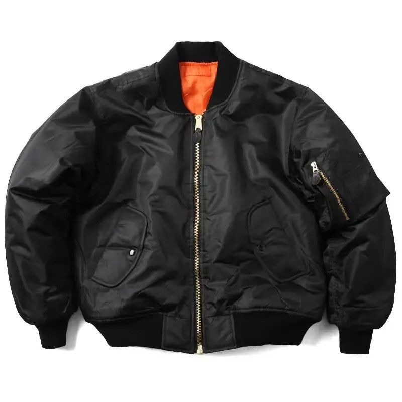 Japanese Brand × Vintage Jacket Outdoor Nylon American Military Coat Bomber Jacket Size US L / EU 52-54 / 3 - 1 Thumbnail