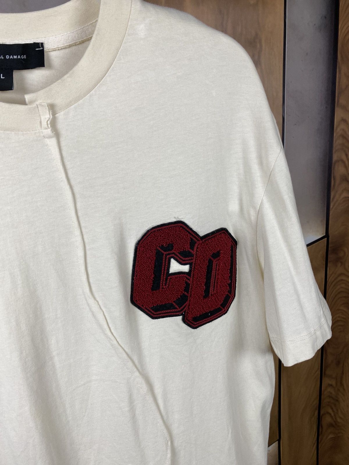 Criminal Damage 🧶T-Shirt Criminal Damage Velour Logo Beautiful Stitching🧶 Size US L / EU 52-54 / 3 - 2 Thumbnail