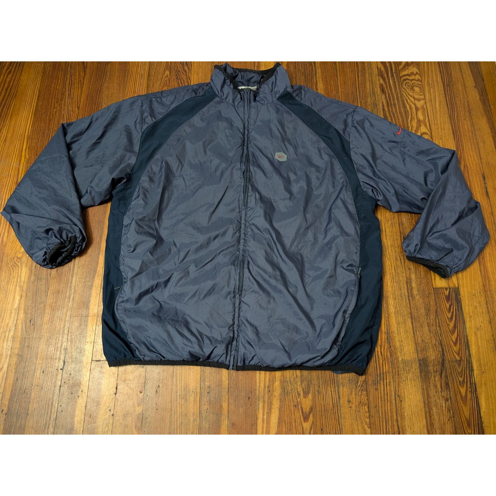 Nike Nike VTG 90s Windbreaker Blue Mens 2XL Windbreaker Full-Zip Size US XXL / EU 58 / 5 - 1 Thumbnail