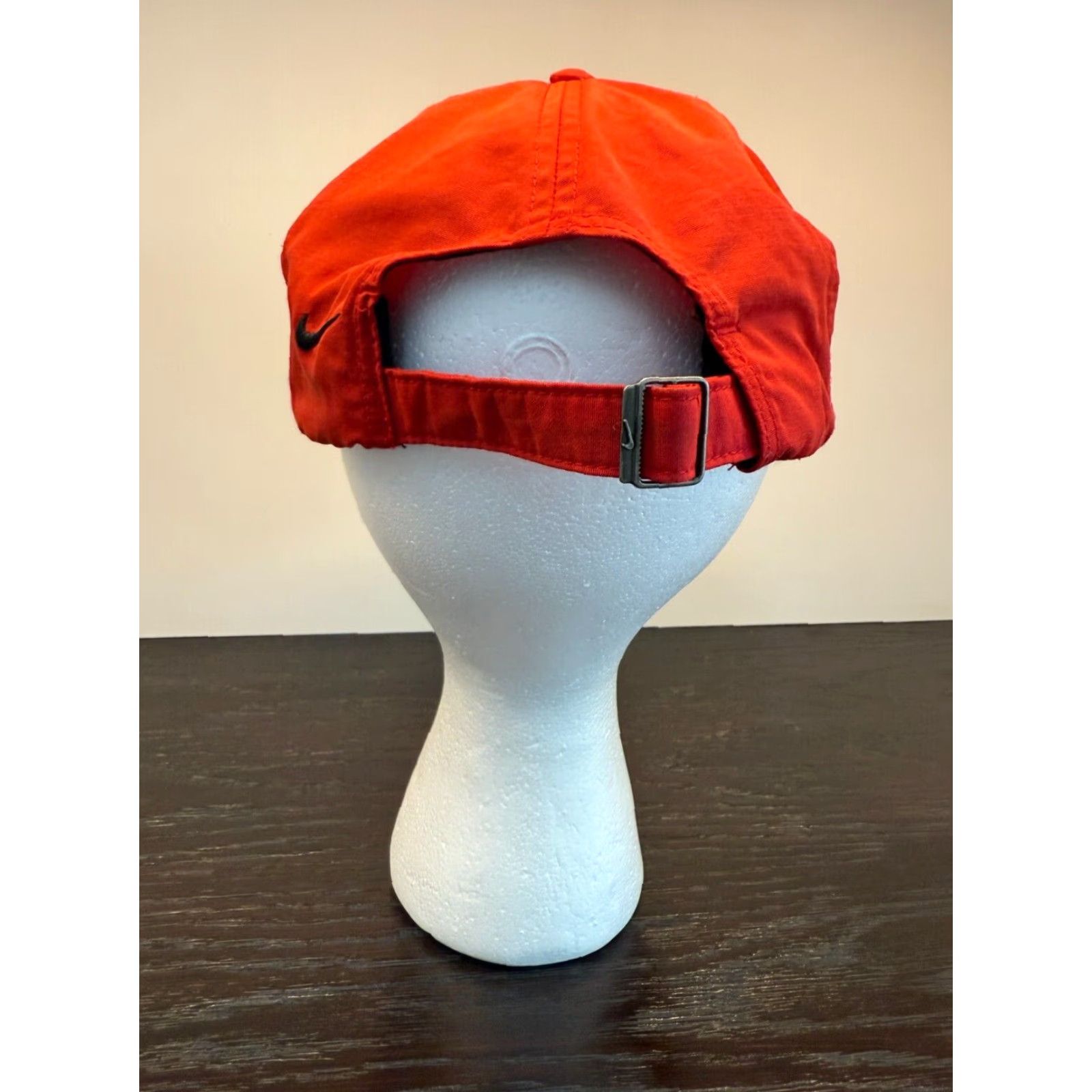 Nike Nike Hat Cap One Size Red Twill Adjustable Strapback Mens Baseball Cap Casual Sports Size ONE SIZE - 4 Thumbnail