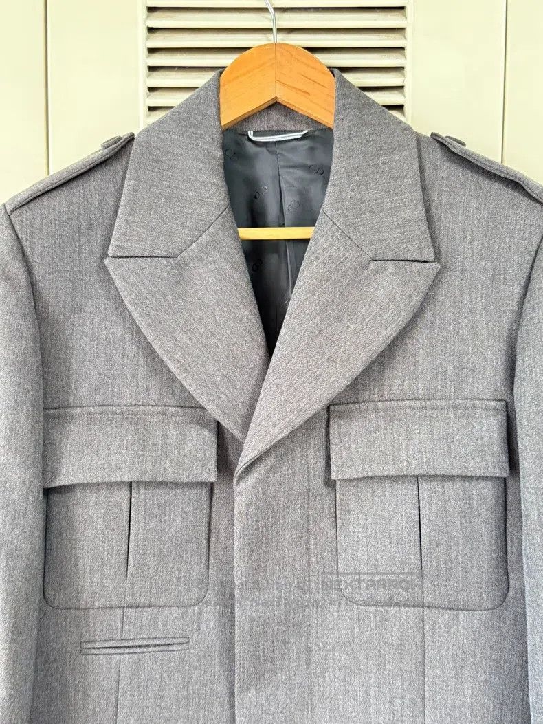 Dior Dior Gray woollen jacket Size US S / EU 44-46 / 1 - 3 Thumbnail
