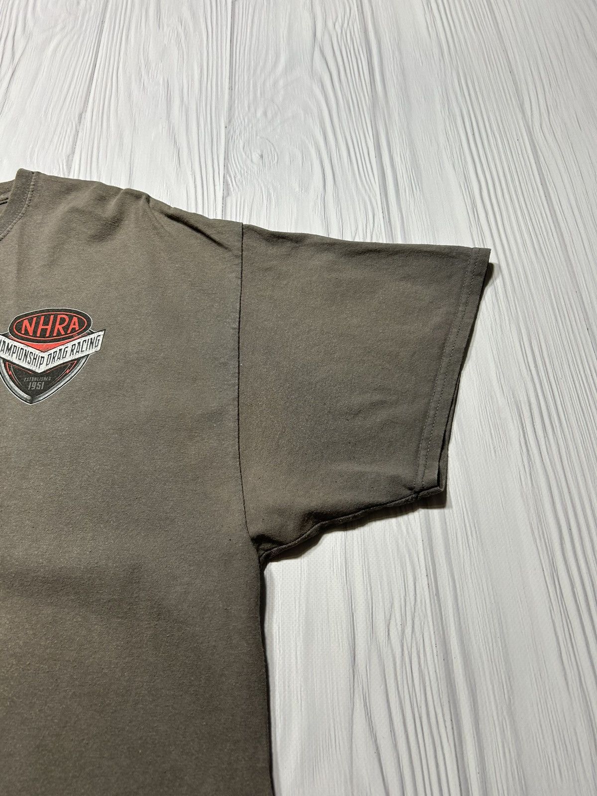 Vintage Vintage 90s NHRA Championship Drag Racing T-Shirt Size US XXL / EU 58 / 5 - 12 Thumbnail